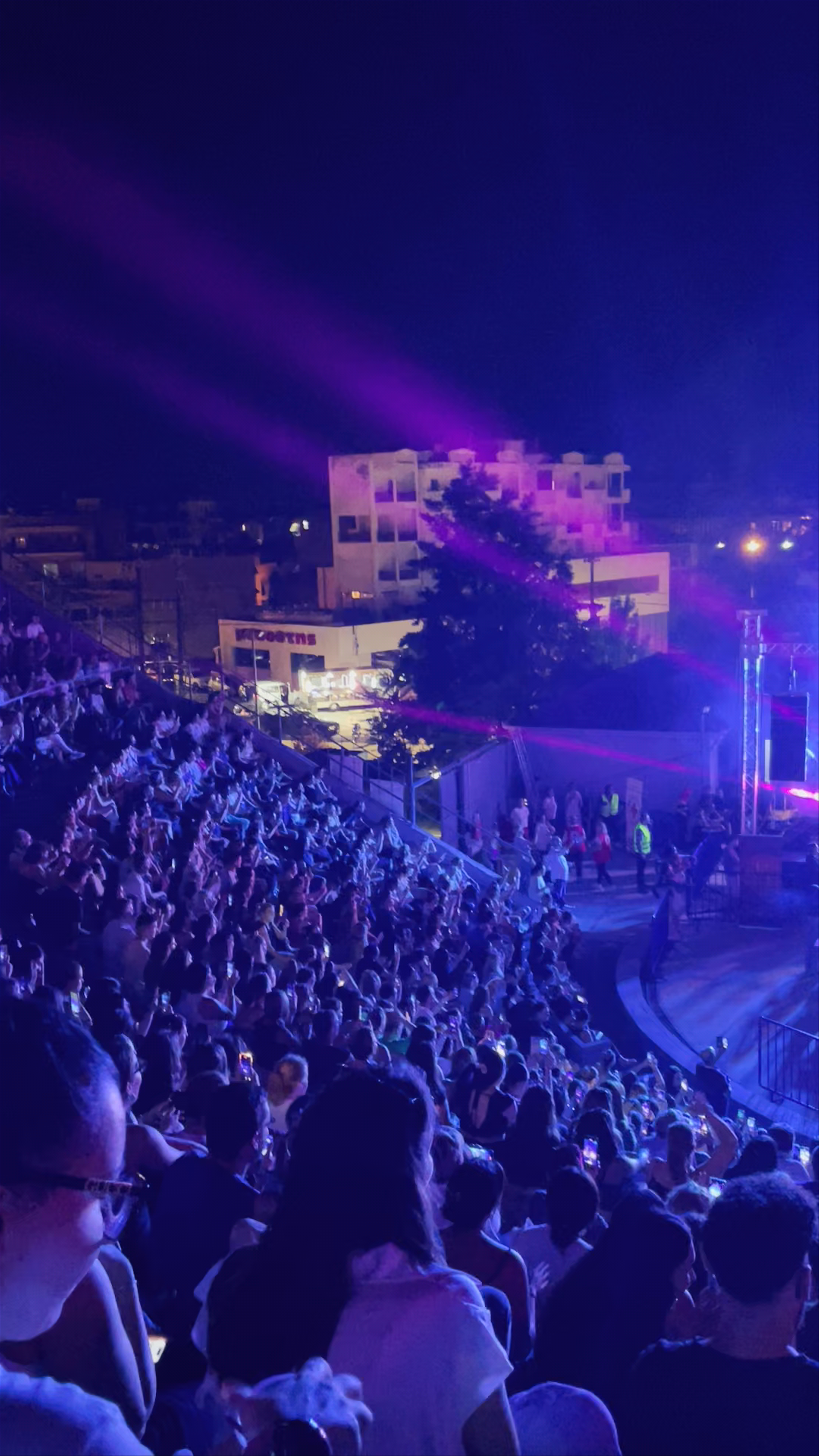 Night Concert Experience at Outdoor Theatre, Giannitsa, Greece