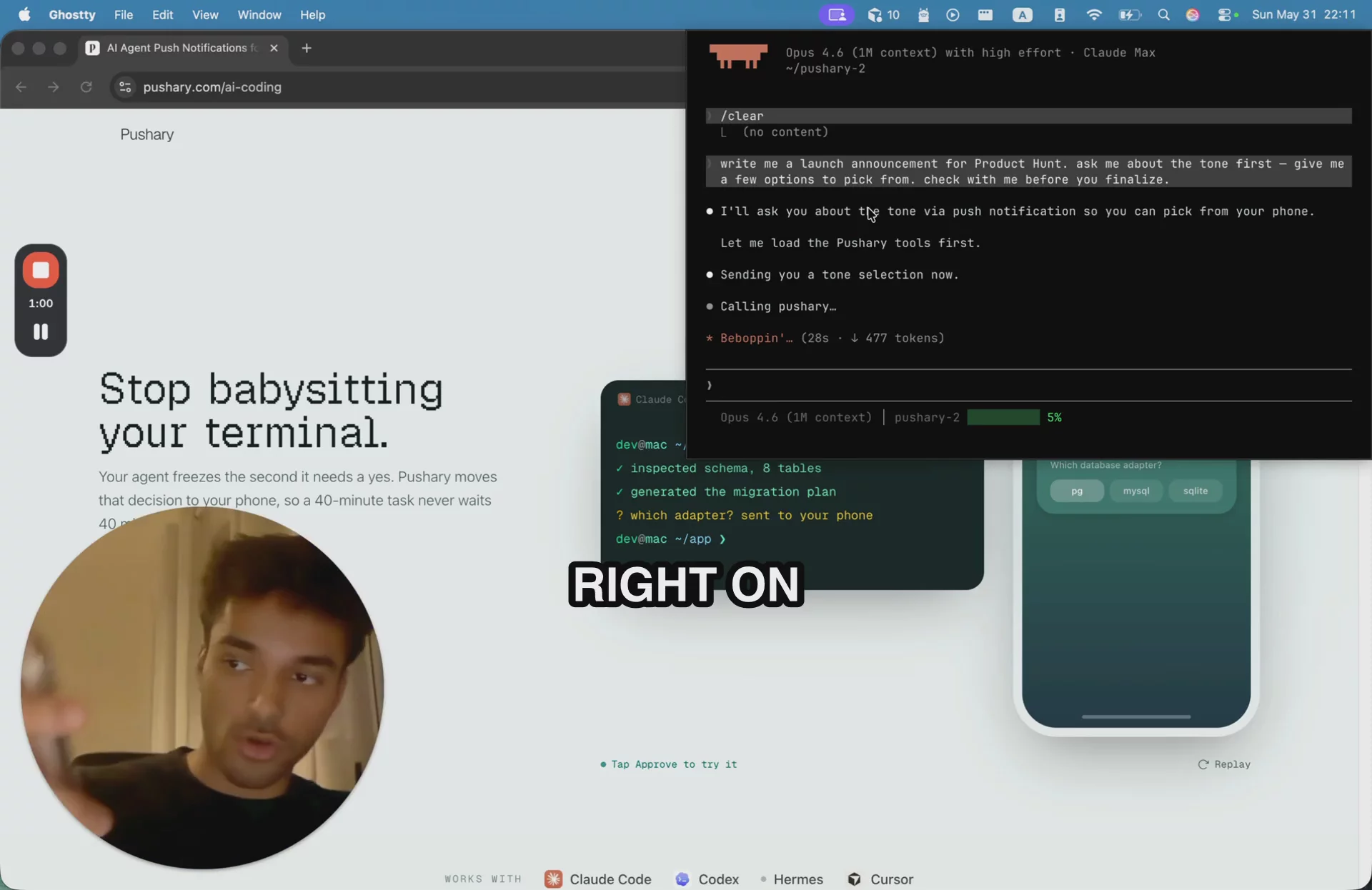 Pushary - Control Panel for AI Agents image 1