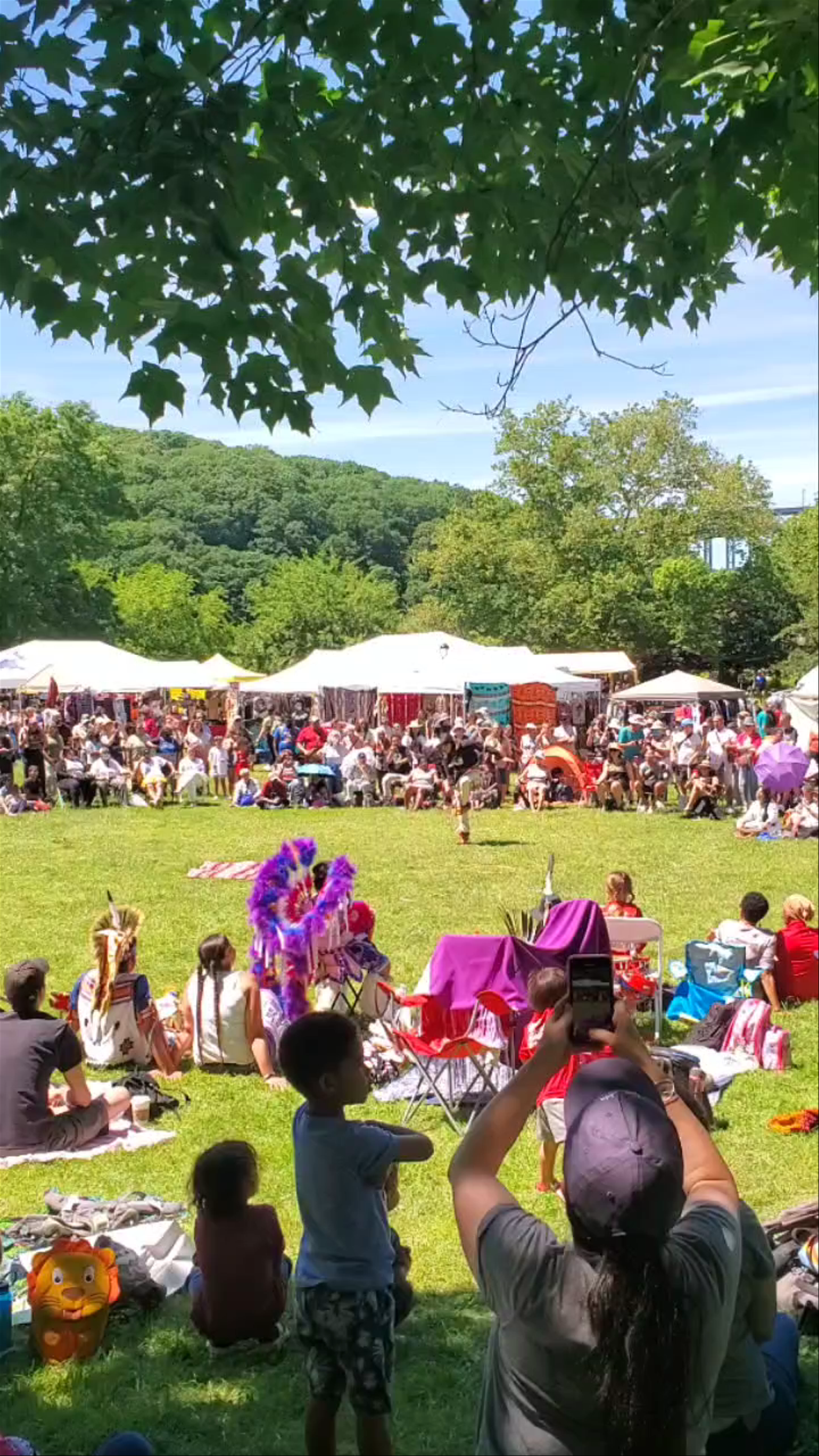 Inwood Hill Park Tree Of Peace Gathering in New York