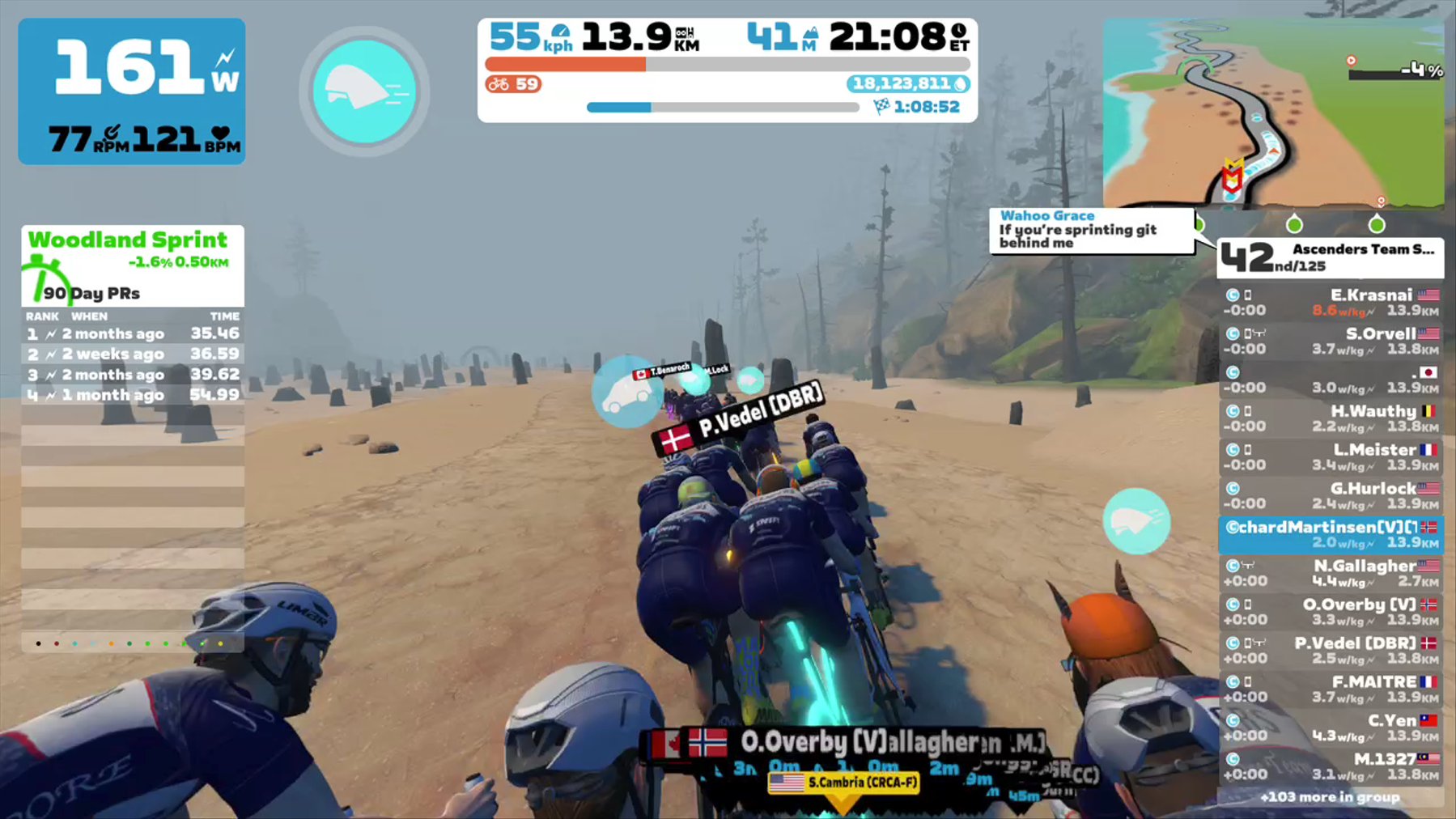 Zwift - Group Ride: Ascenders Team Social Thursday Rides (C) on The Big Ring in Watopia