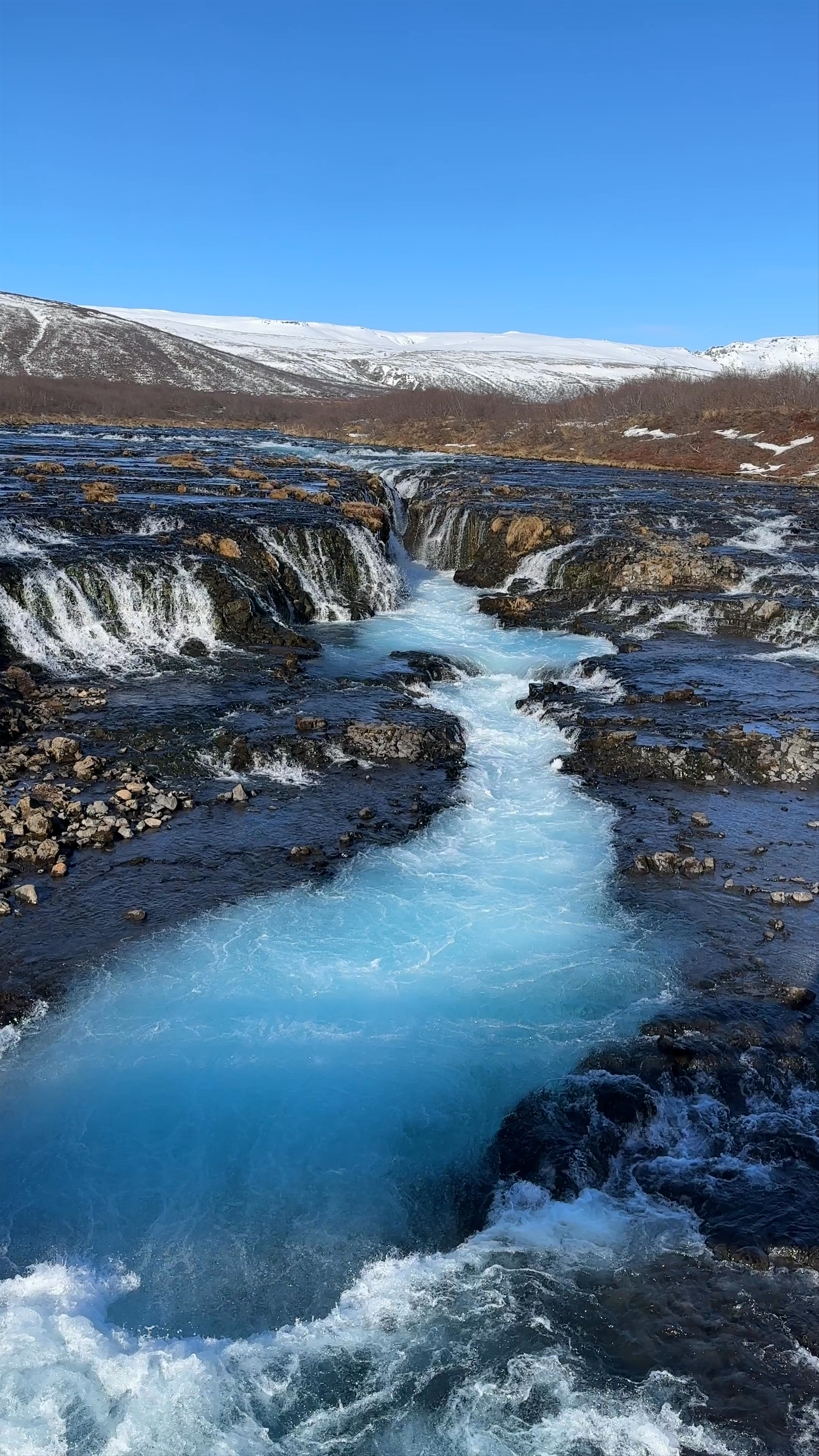 Brúarfoss Waterfall: Iceland's Hidden Blue Gem