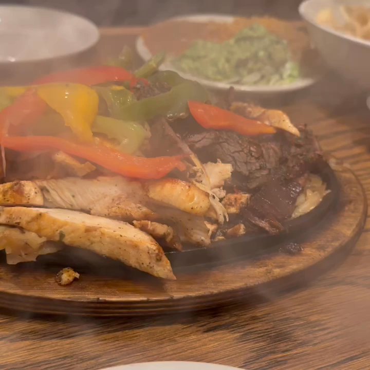 Los Molcajetes - Sizzling fajitas for two! (You will have leftovers) - Mexican Near Me - Fort Worth, Texas