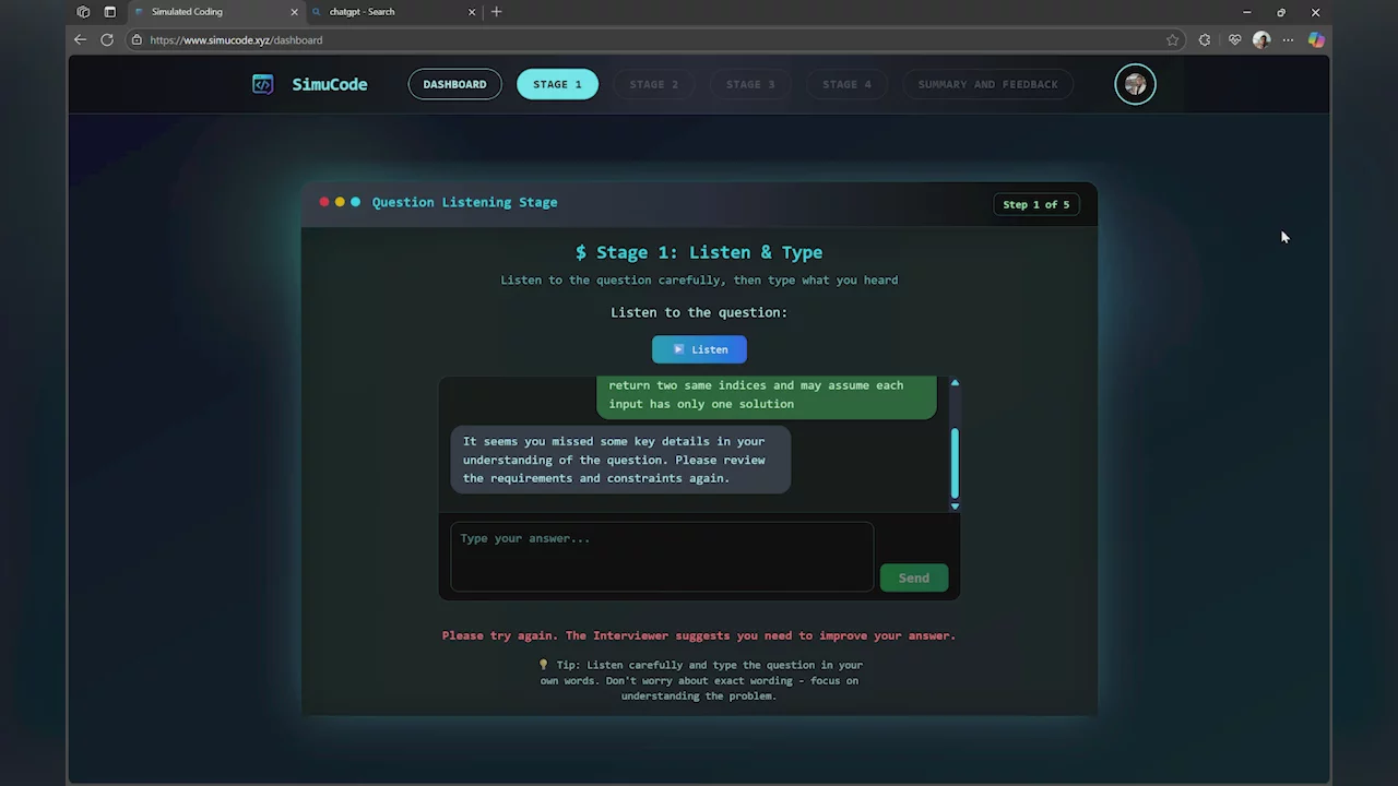 Simulated Coding | Peerlist