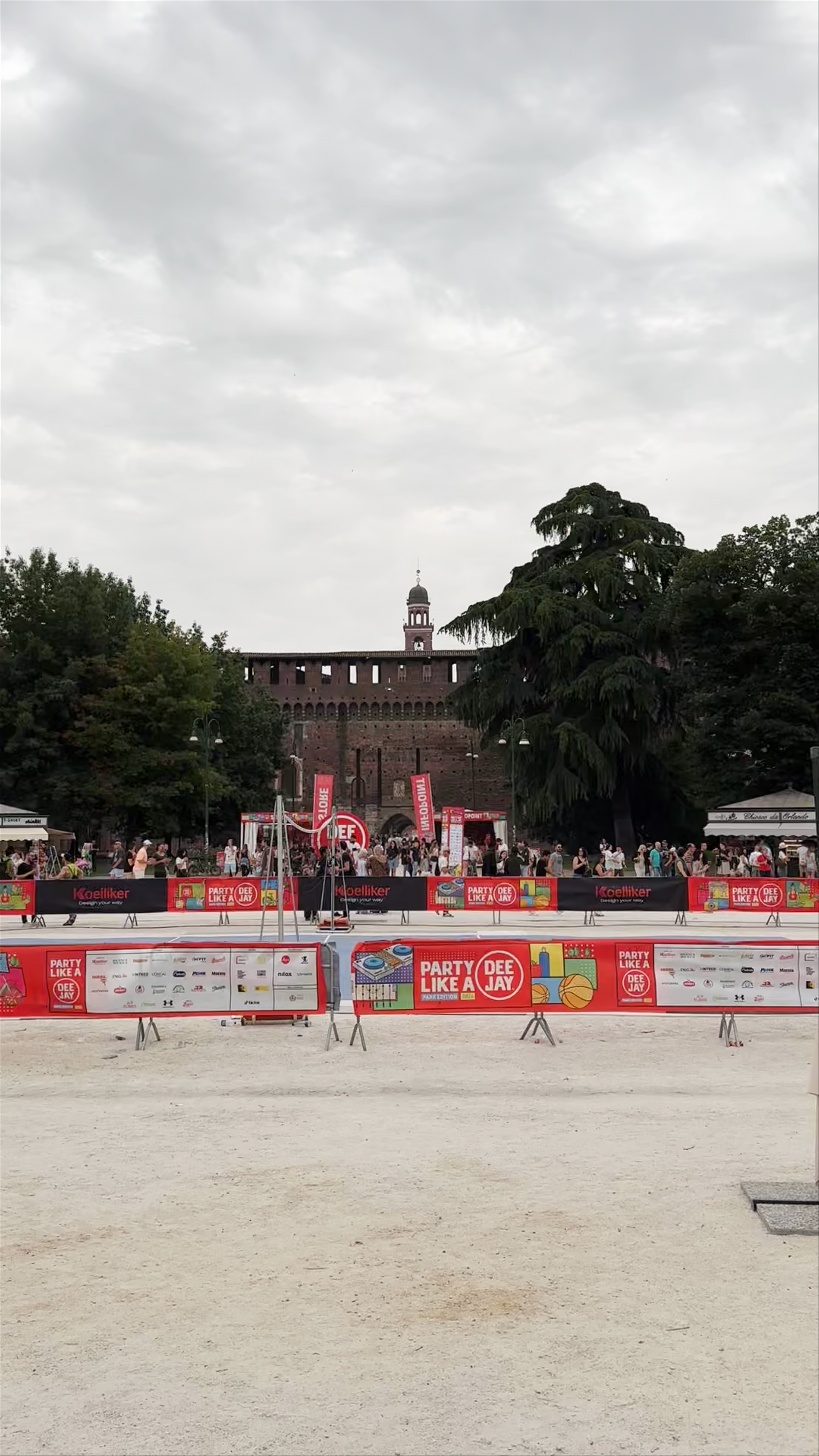 Summer Festivities at Piazza del Cannone, Milan