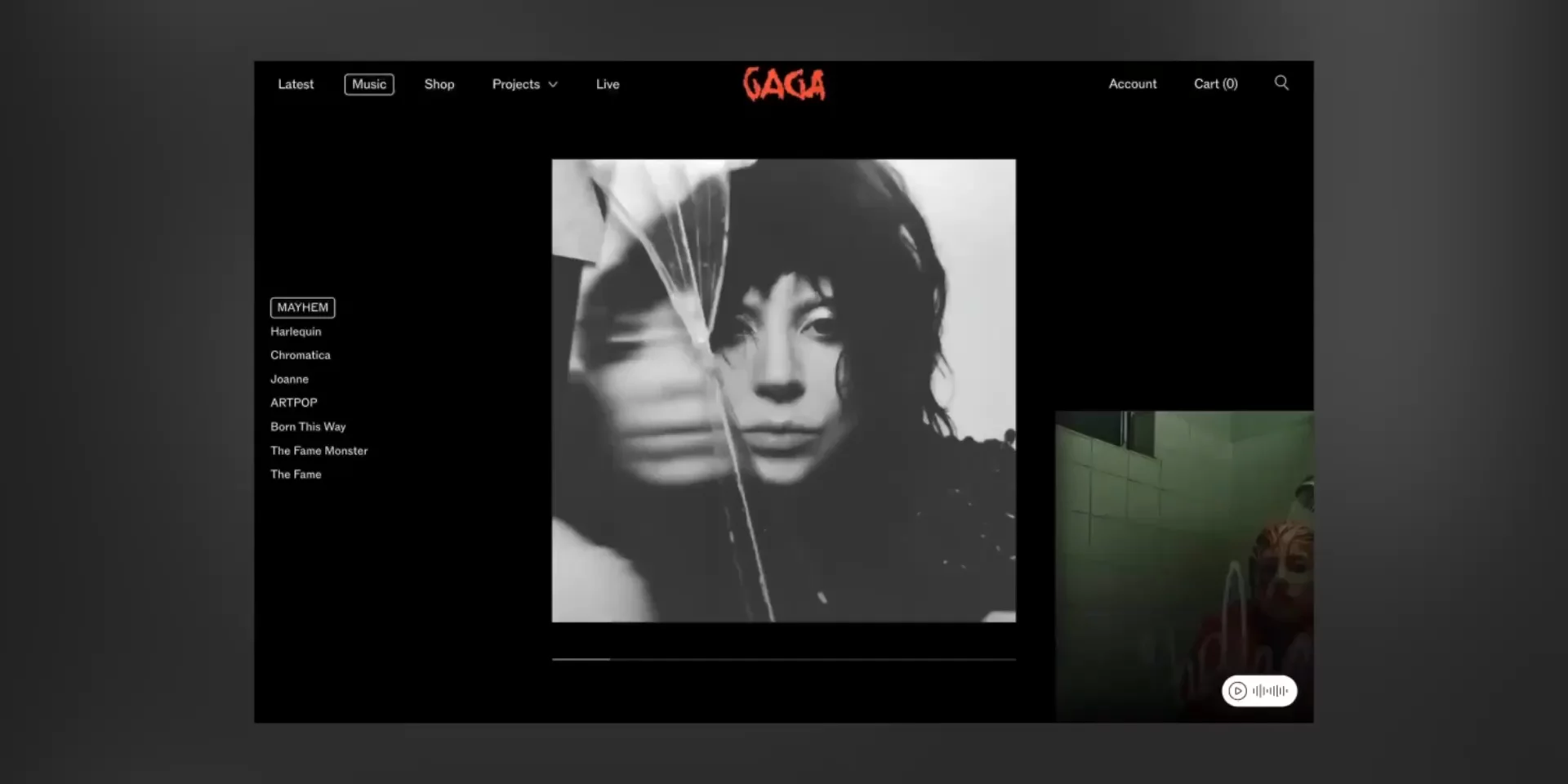 Official Lady Gaga Shopify Hydrogen website walkthrough