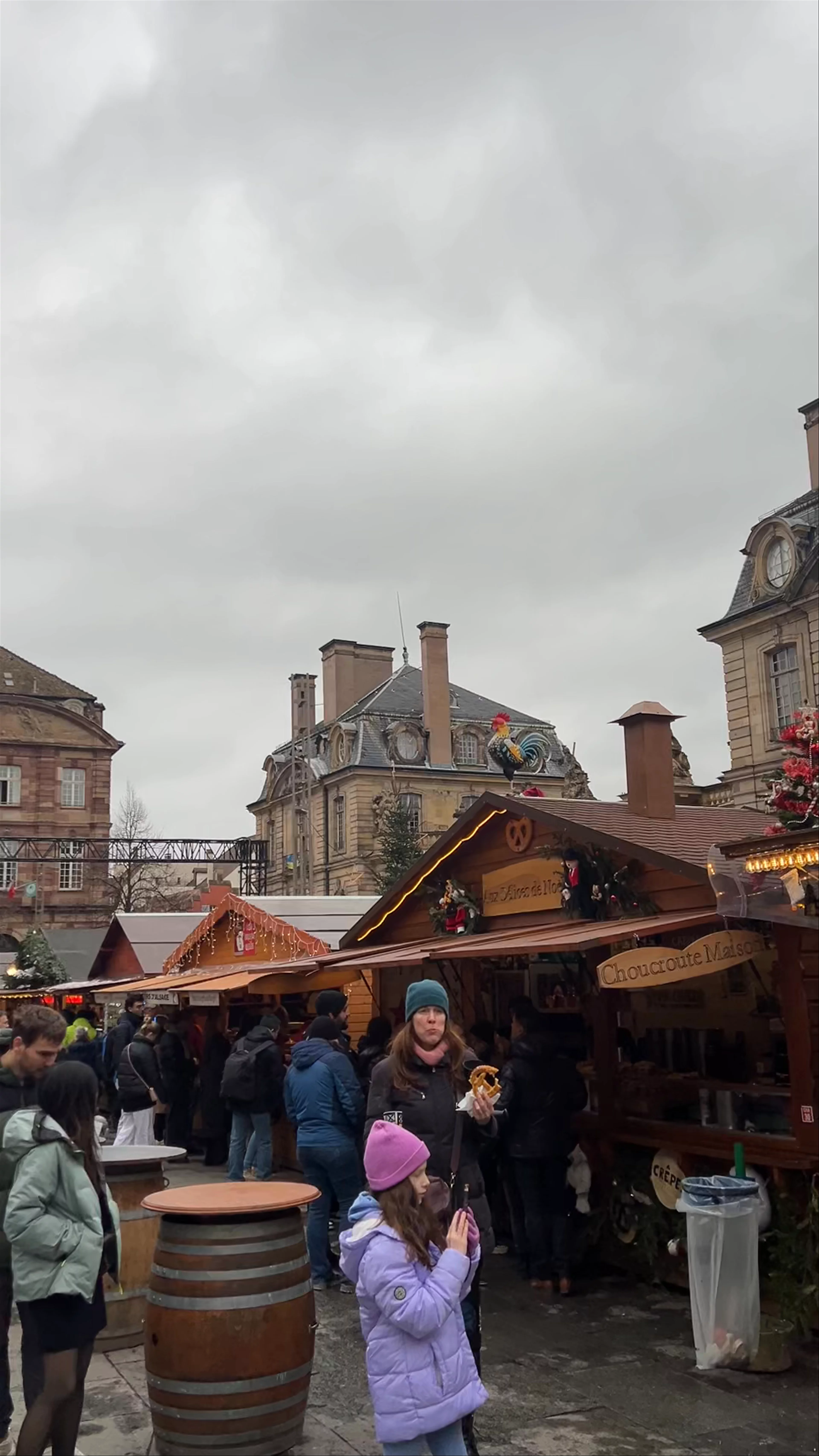 Christmas market, Place Henri Dunant, Strasbourg, France