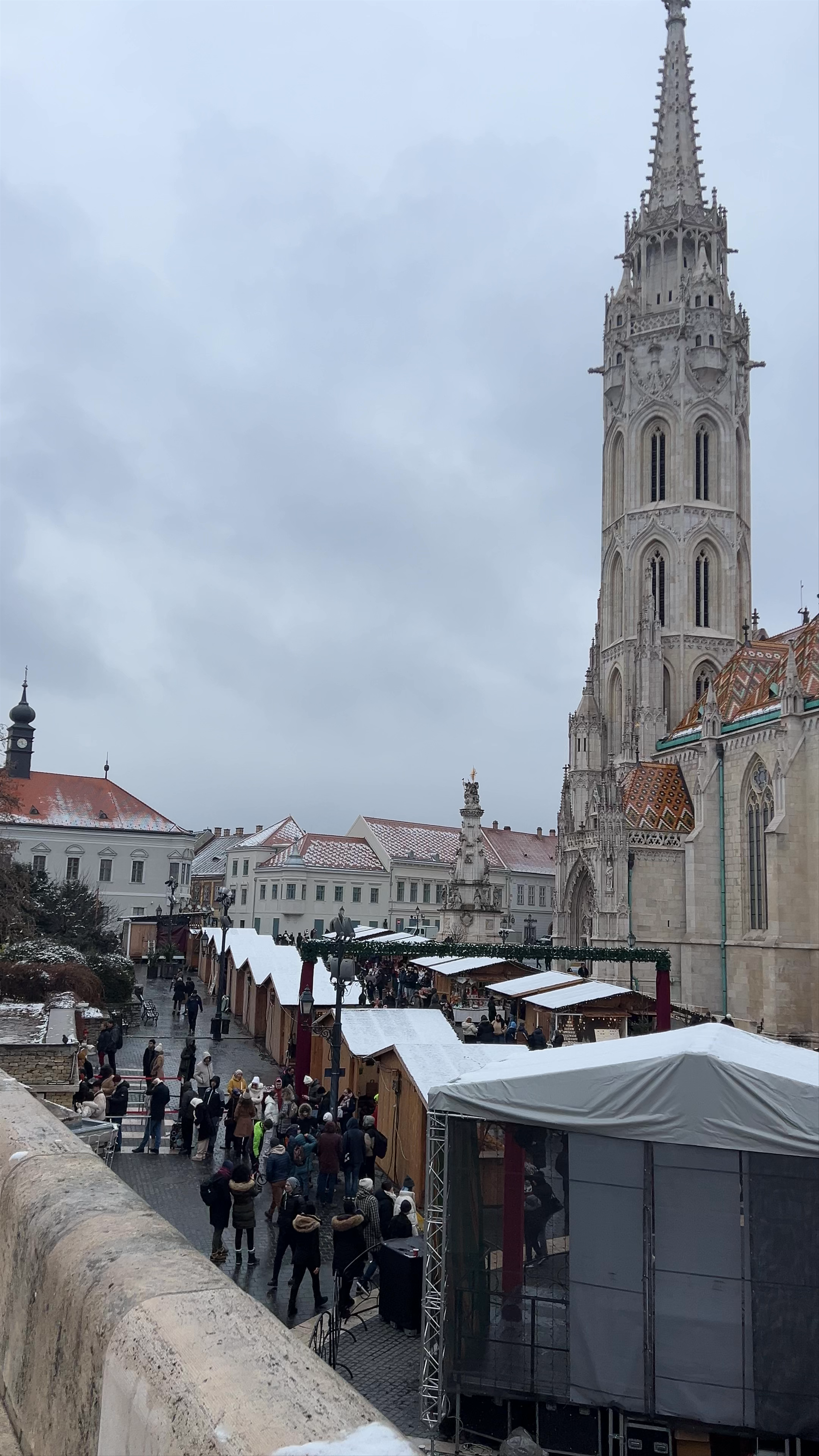 Christmas market in December-January