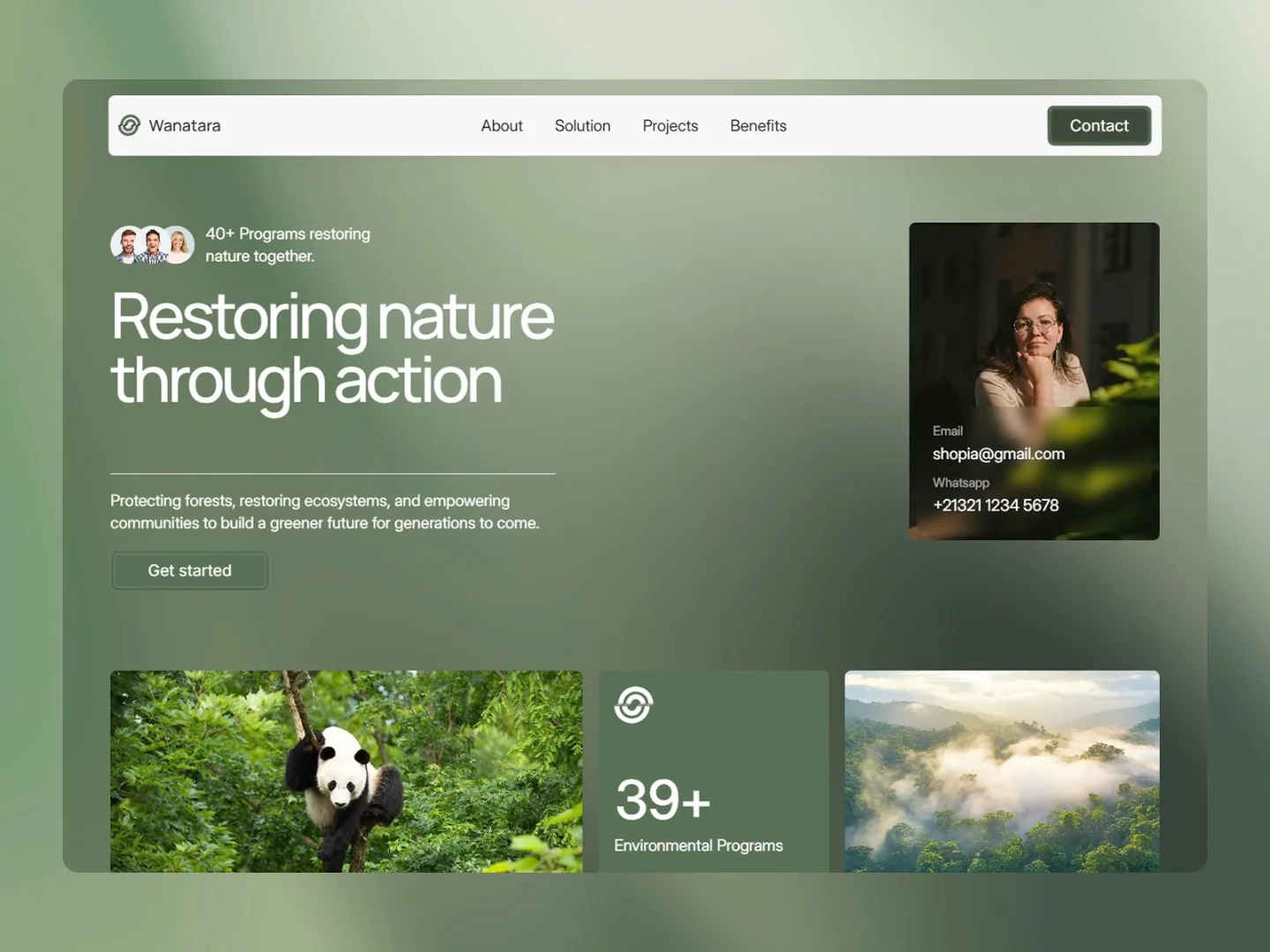 Wanantara is live. A fresh @Framer template for environmental organizations, conservation projects, and sustainability brands. Built to make good work look good.Framer Link → https://wanantara.framer.website/