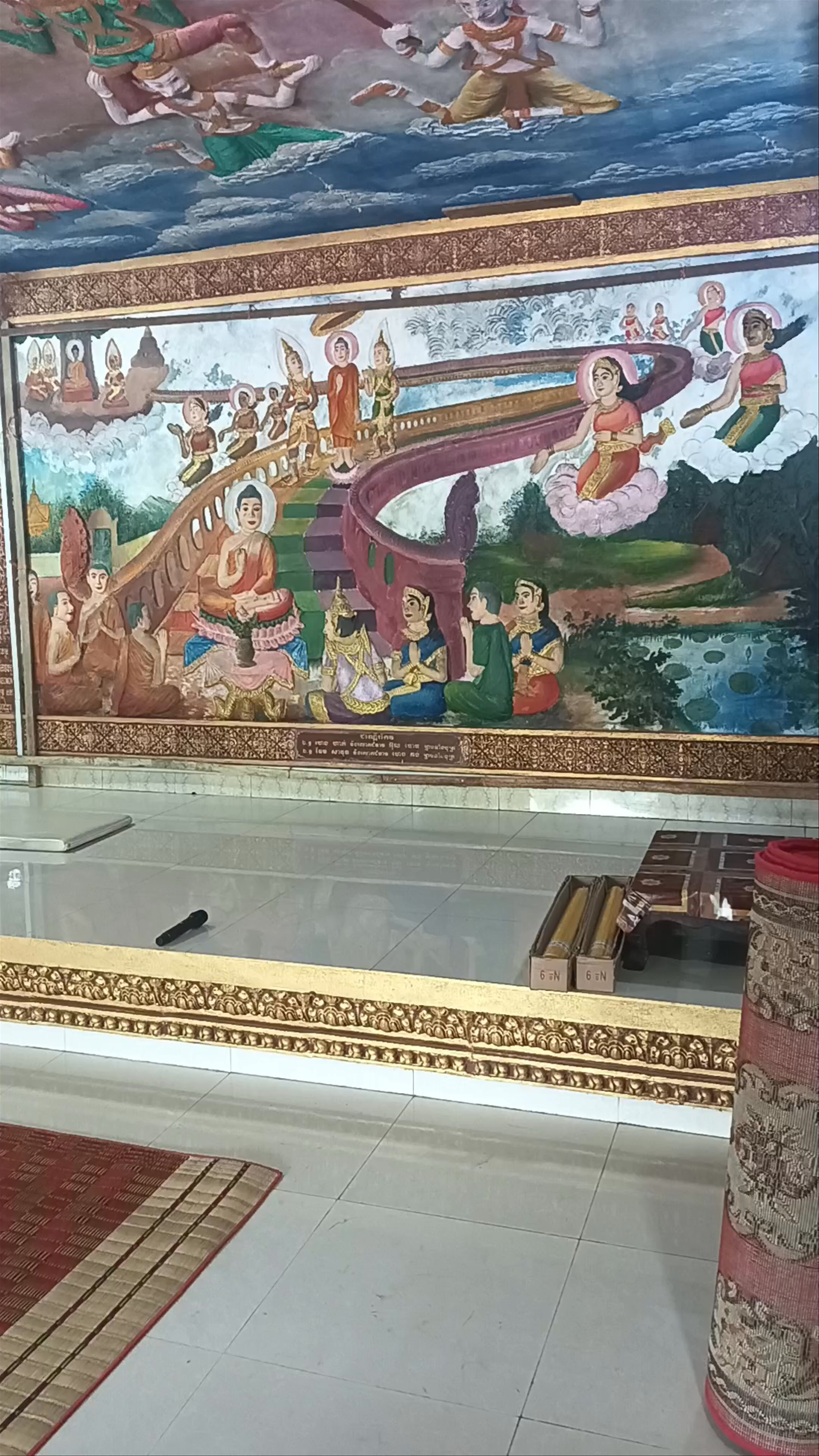 Sacred Murals of Wat Sampov Pram in Cambodia