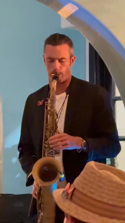 K'ya Laguna - Sax player Jake Brown. - New American Near Me - Laguna Beach, California