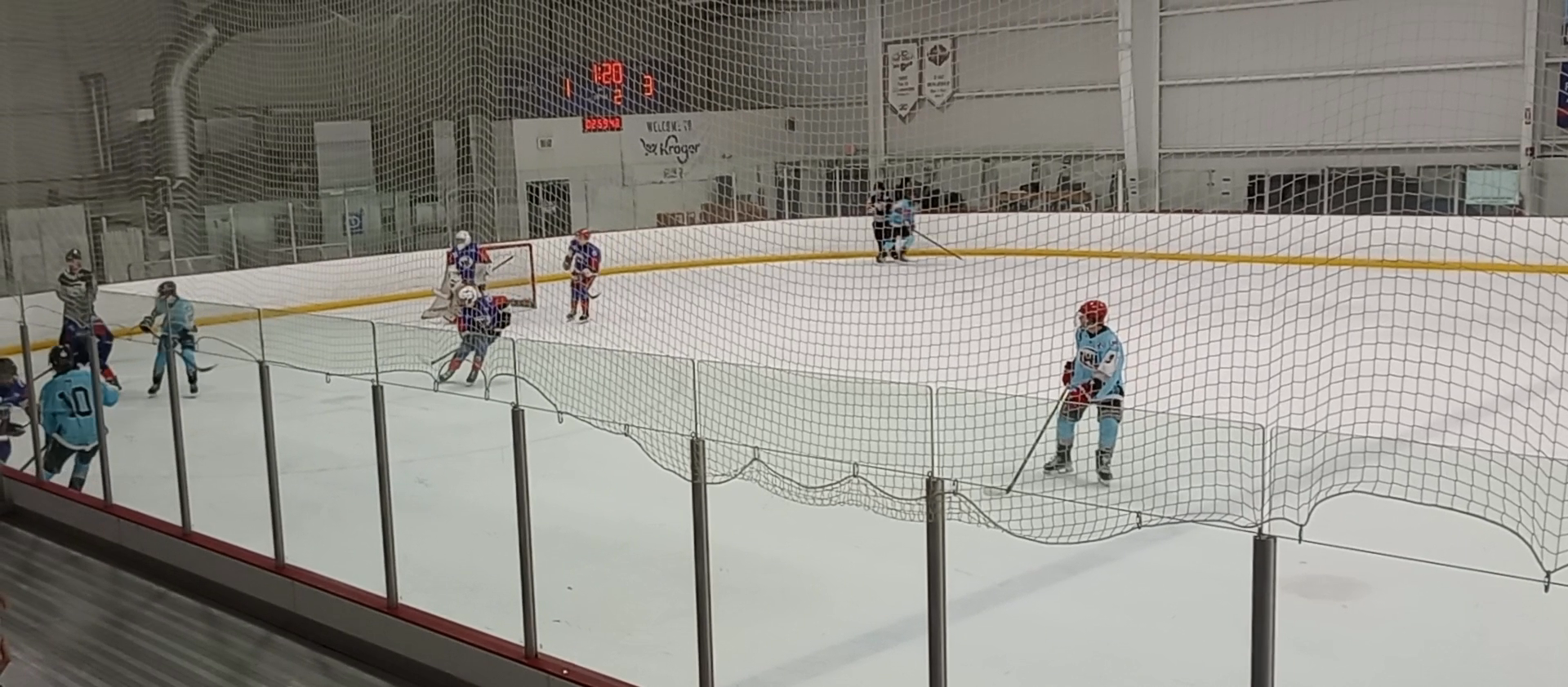 2025-04-12 NAHL Combine, Corner Puck Battle Dig, Gretzky Office