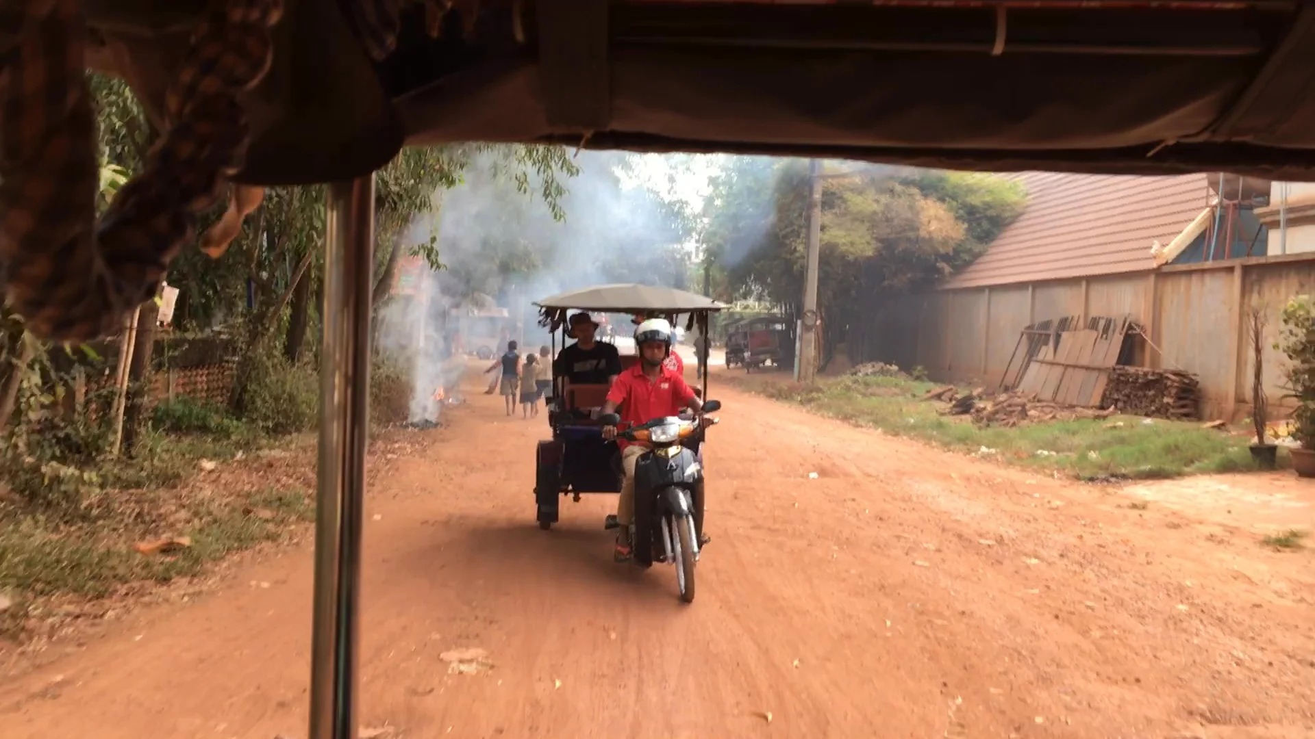 The ride out to the lake through villages and countryside
