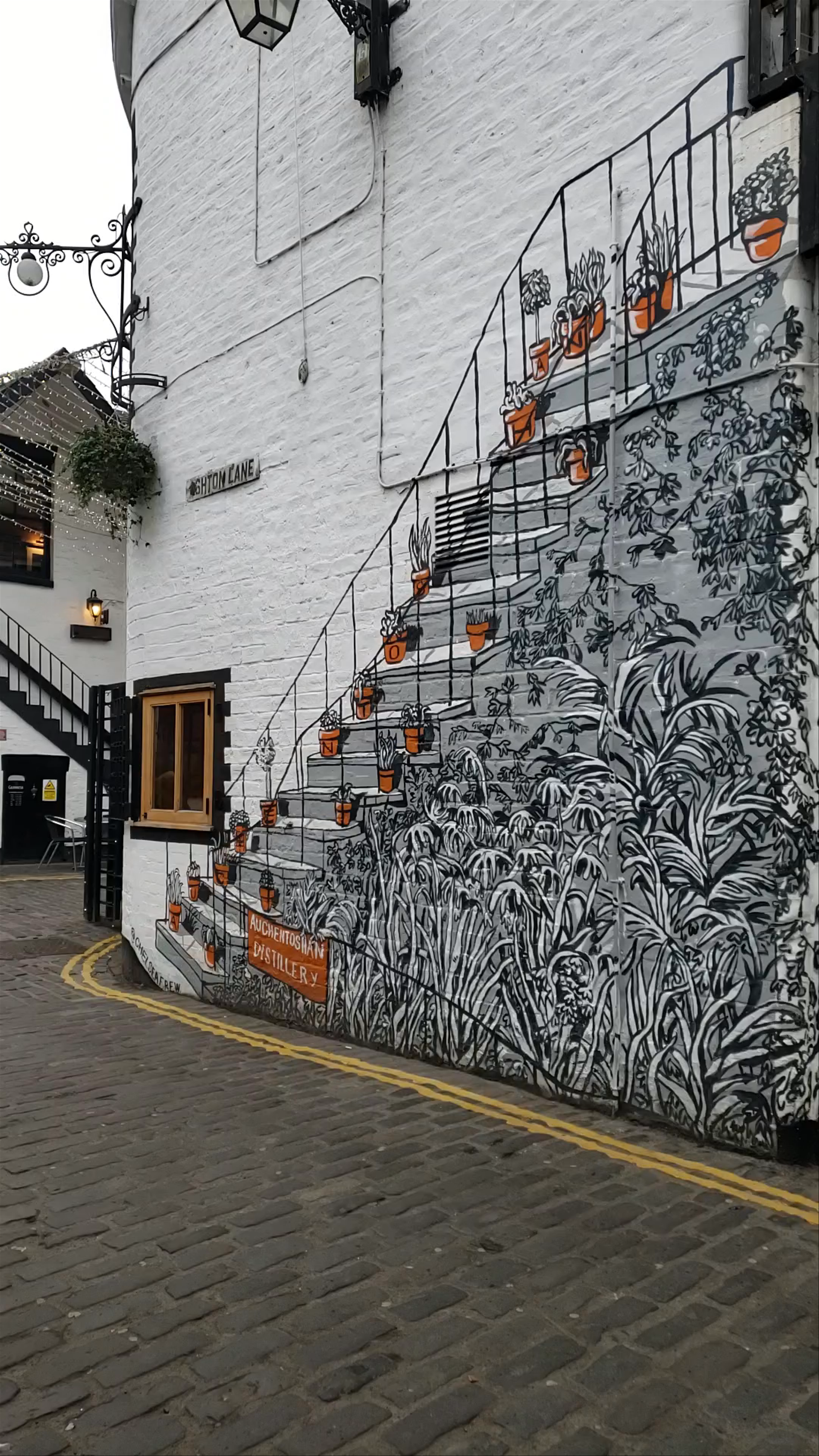Charming Street Art and Cozy Vibes at Ashton Lane, Glasgow