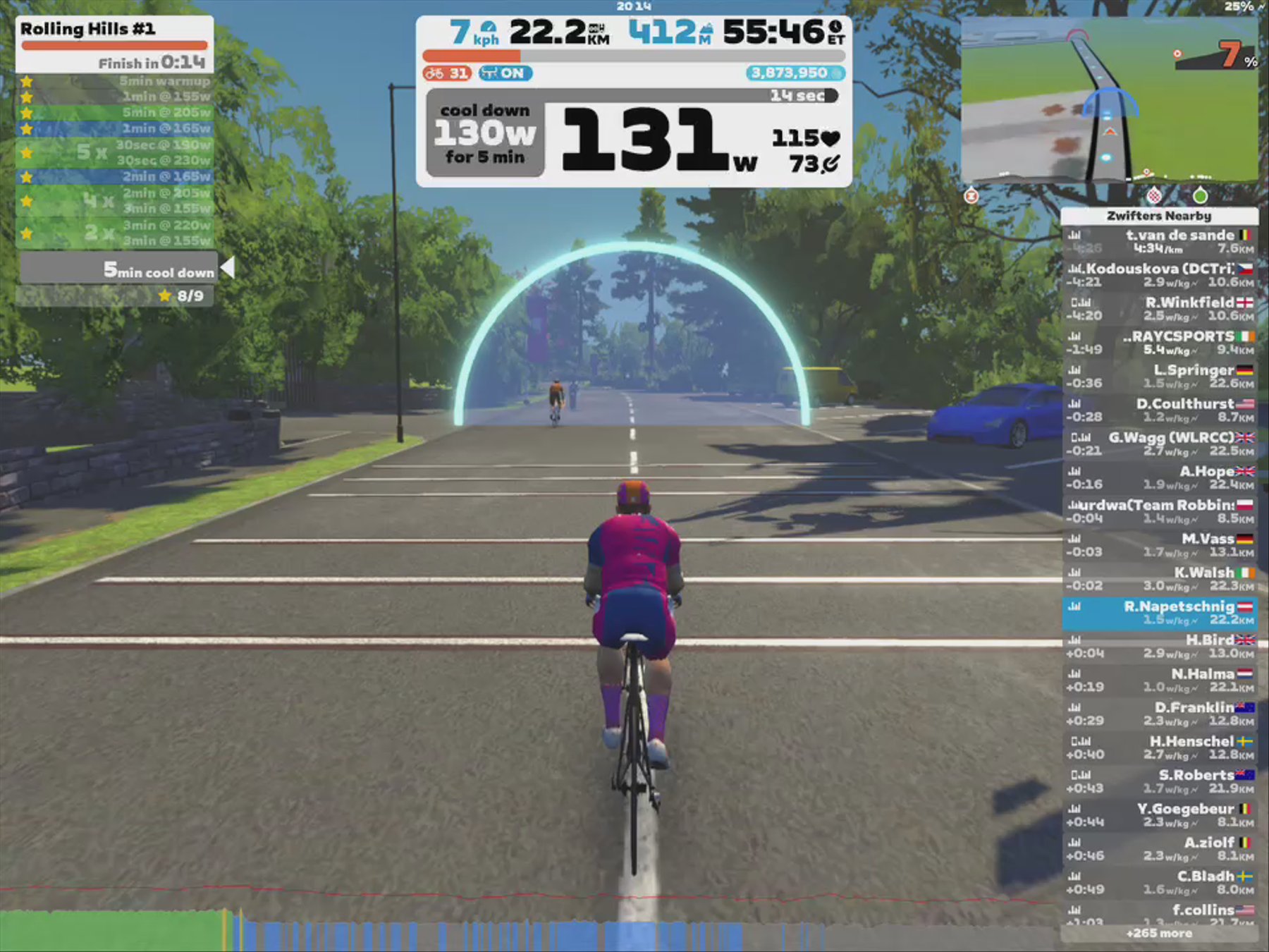Zwift - Rolling Hills #1 in Yorkshire