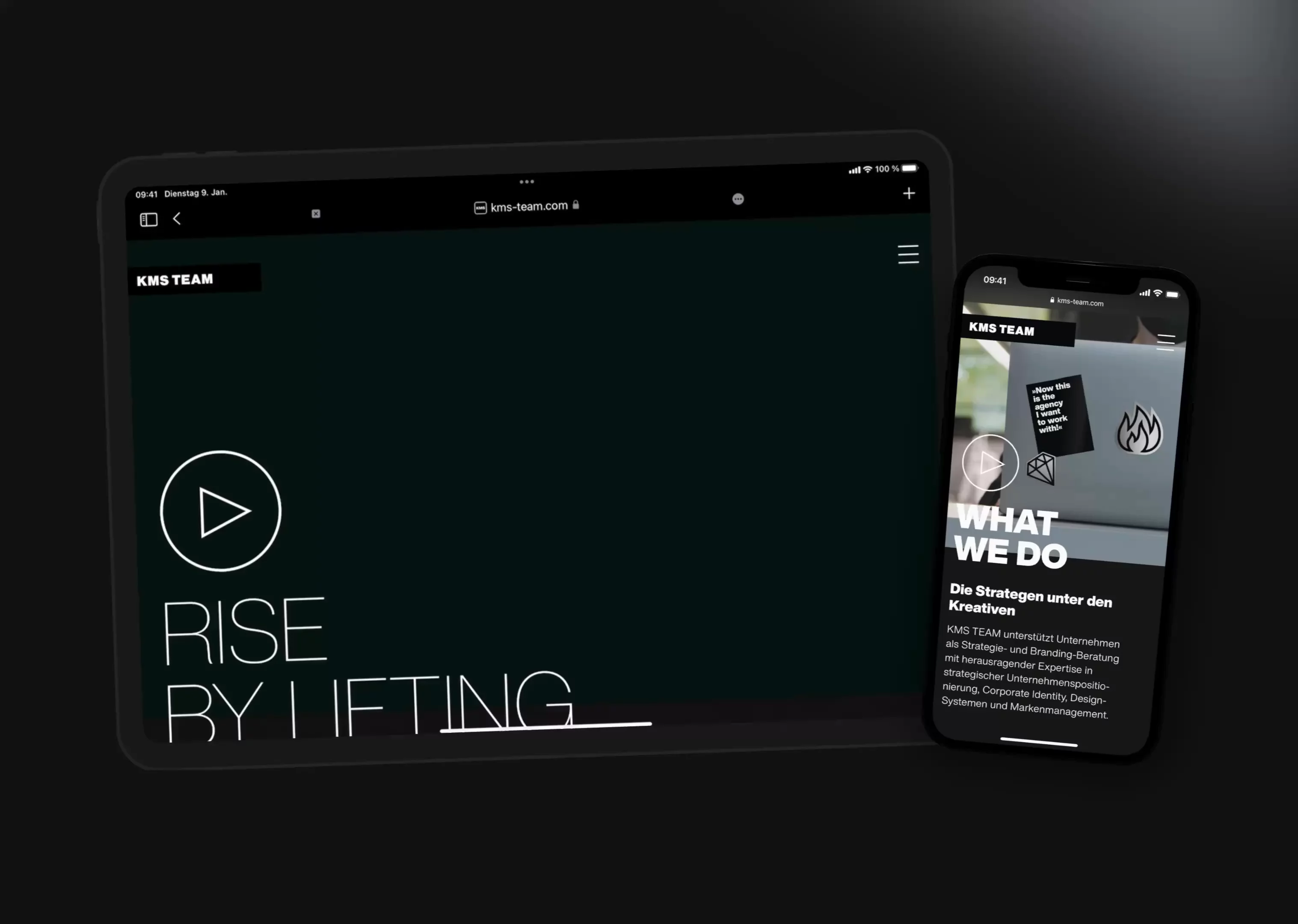 KMS TEAM Website, 2022 | Hypercode, Digital Product Studio, Köln