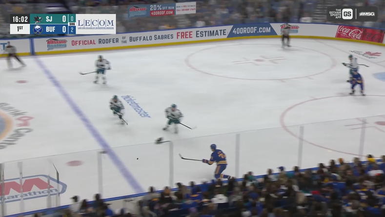 Quinn records first NHL hat trick in Sabres win  · Mar 10, 2026