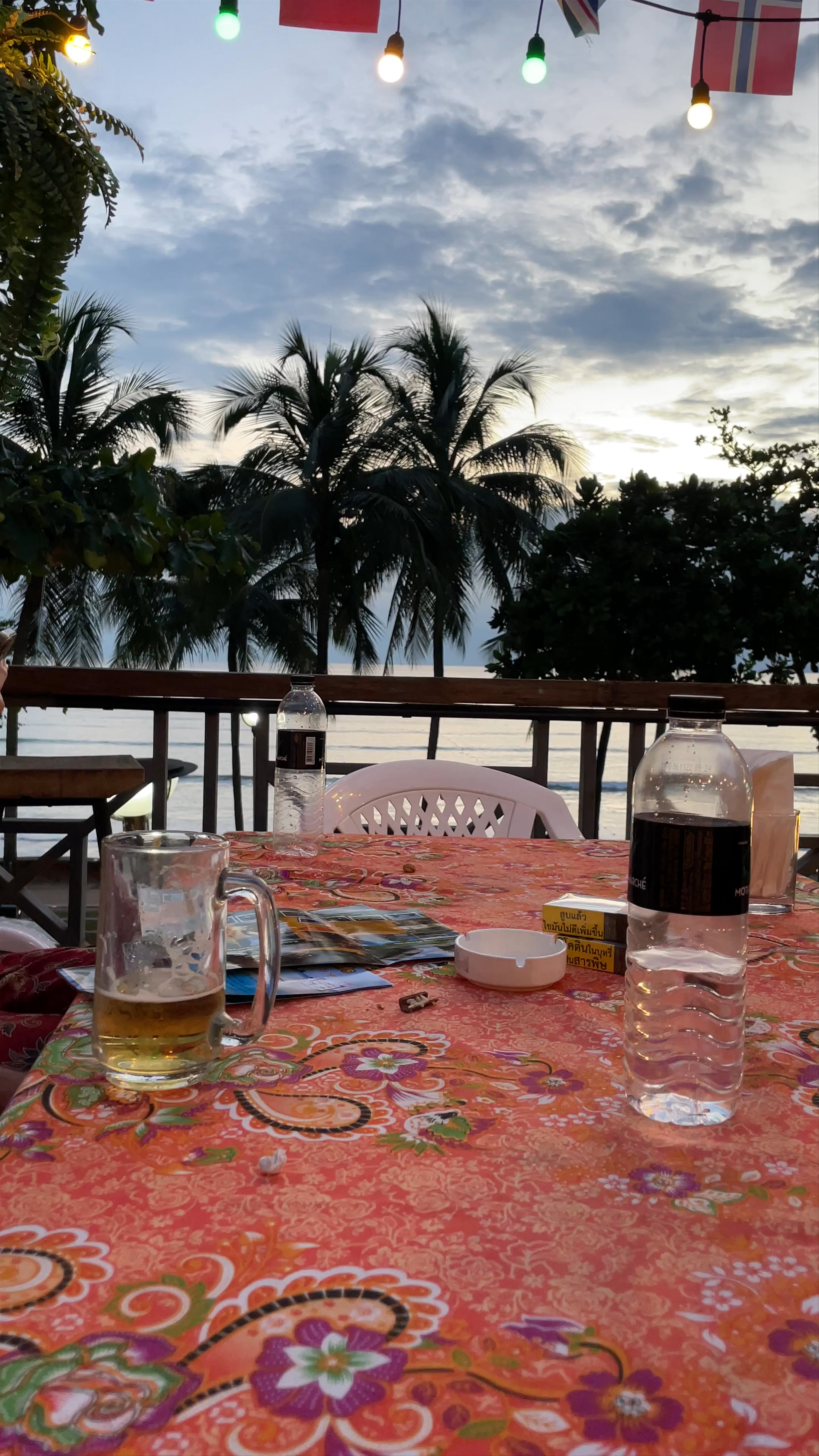 Sunset Dining by the Beach at Ao Nang, Krabi