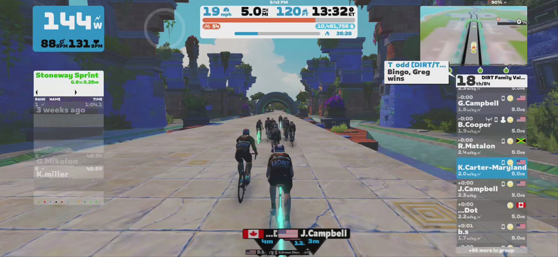 Zwift - Group Ride: DIRT Family Values Ride (D) on Coast Crusher in Watopia