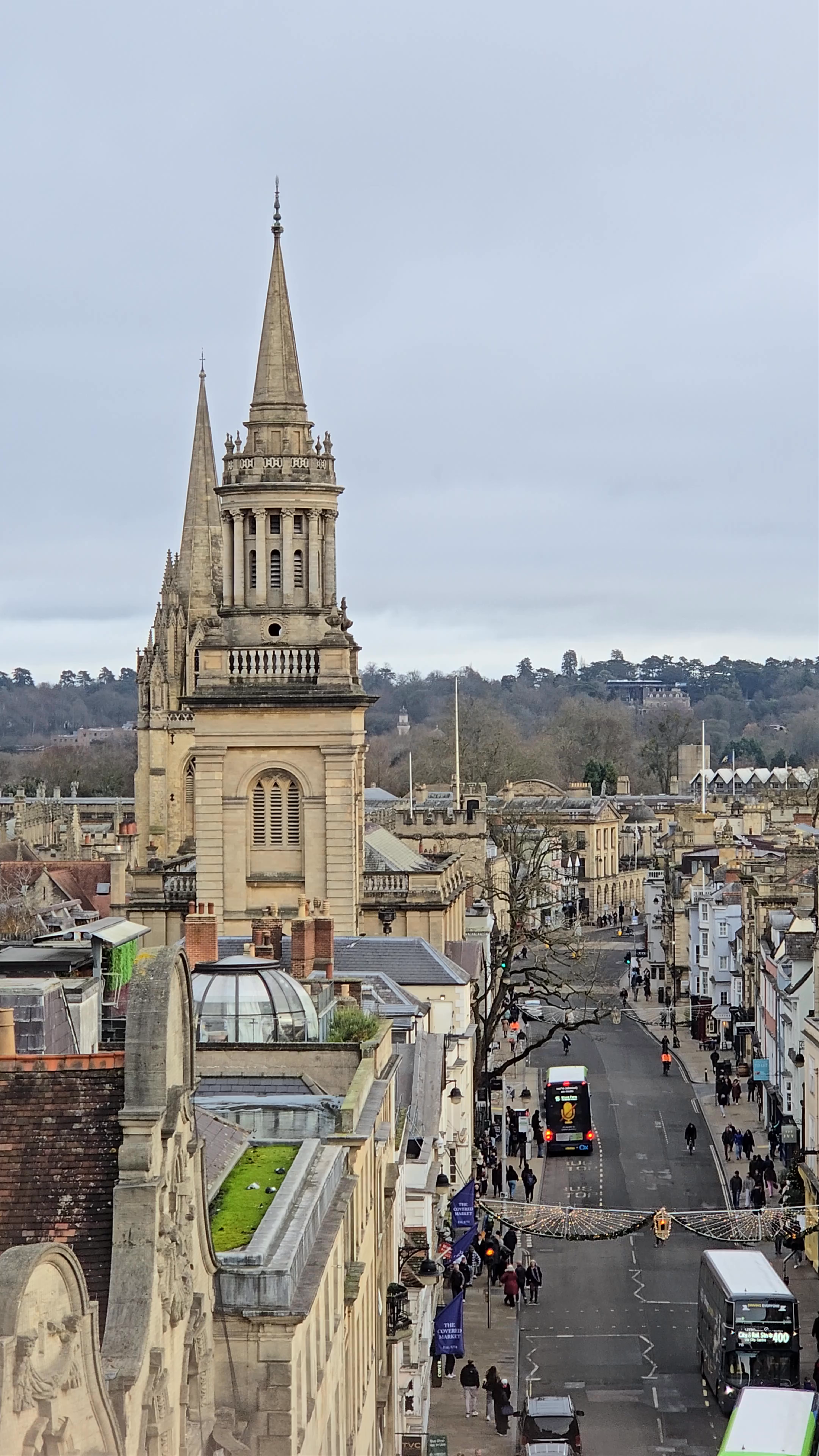 Carfax Tower Perspective and Queen Street Scene in Oxford