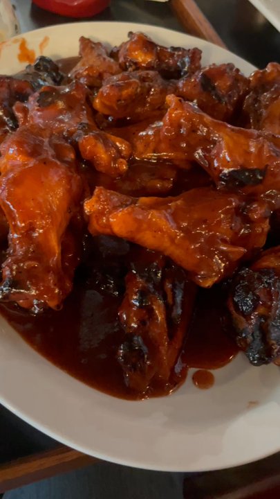 Imperial Pizza - Bar b que wings from the pit - Pizza Near Me - Buffalo, New York