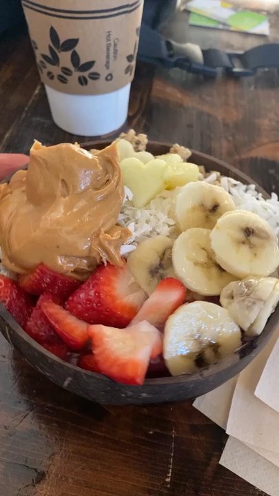 Salubrious Juice and More - Acai Boost Bowl with Peanut Butter - Coffee & Tea Near Me - Frisco, Texas