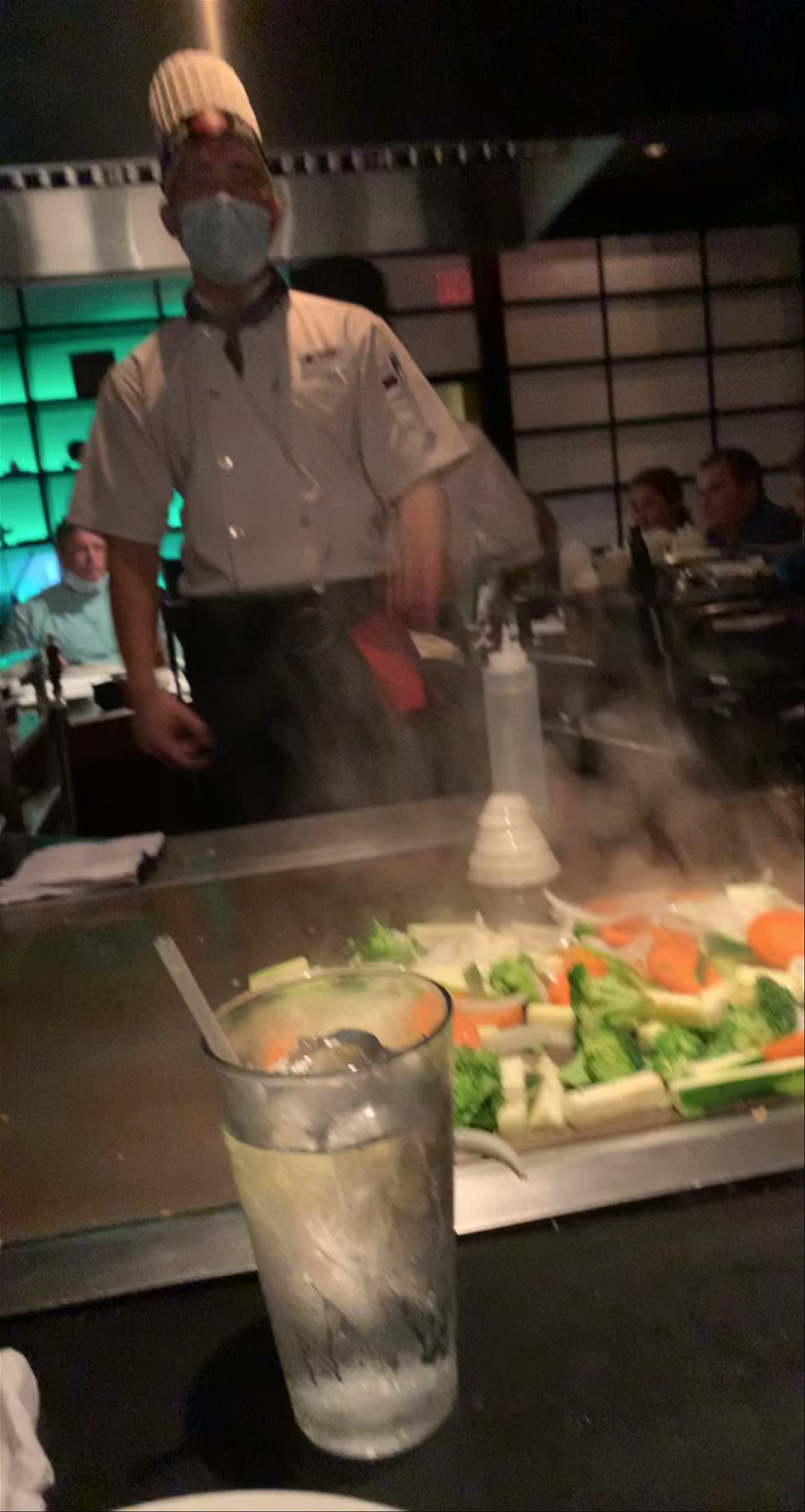 Live Teppanyaki Show at Kobe Japanese Steakhouse in Orlando