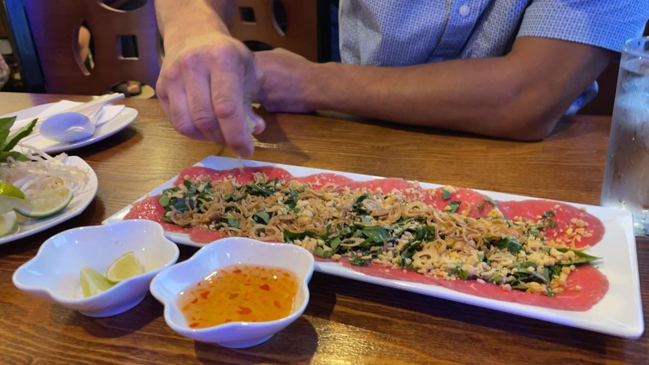 Pho Ben City - Beef Carpaccio - Vietnamese Near Me - Abington, Pennsylvania