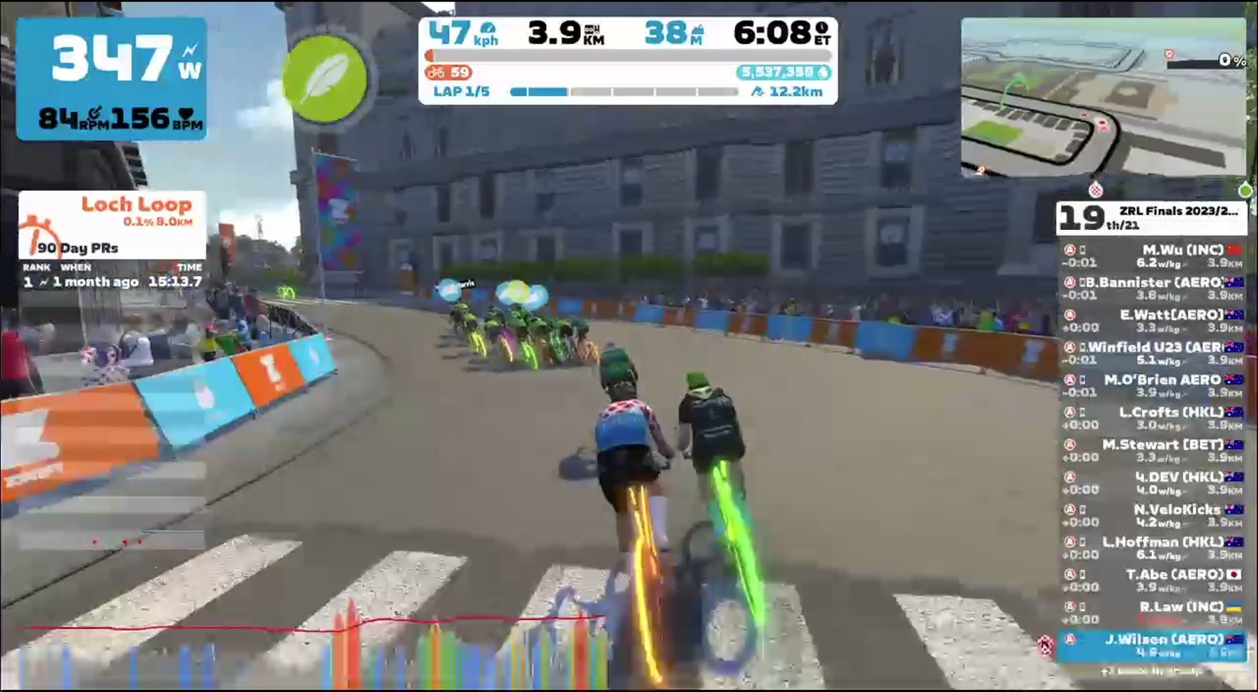 Zwift - Race: ZRL Finals 2023/24 - Open OCEANIA Division 1 - Cup Final (Part2) (A) on Glasgow Reverse in Scotland