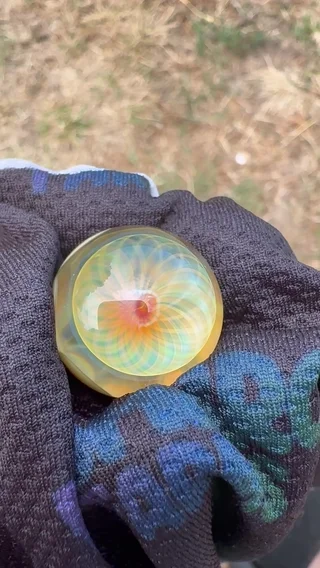Preview pic of Green forest glass marble