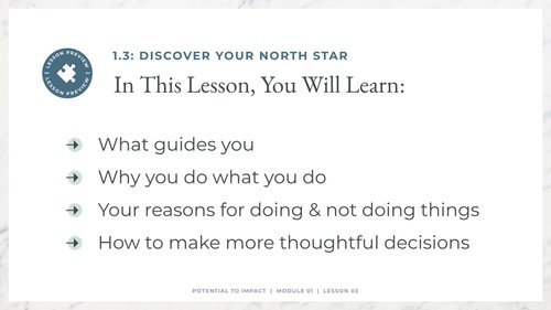 1.3: Discover Your North Star