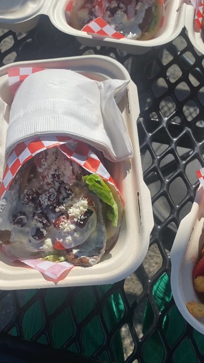 Athena's - Enumclaw - Two traditional gyros, zucchini fries, and Greek fries - Food Trucks Near Me - Enumclaw, Washington