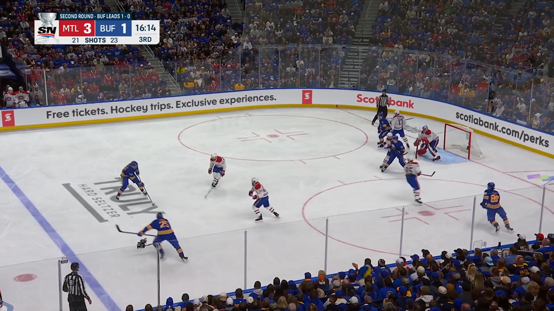 Carrier Pounces on Thompson Turnover, Puts Habs Up 4-1 · May 8, 2026