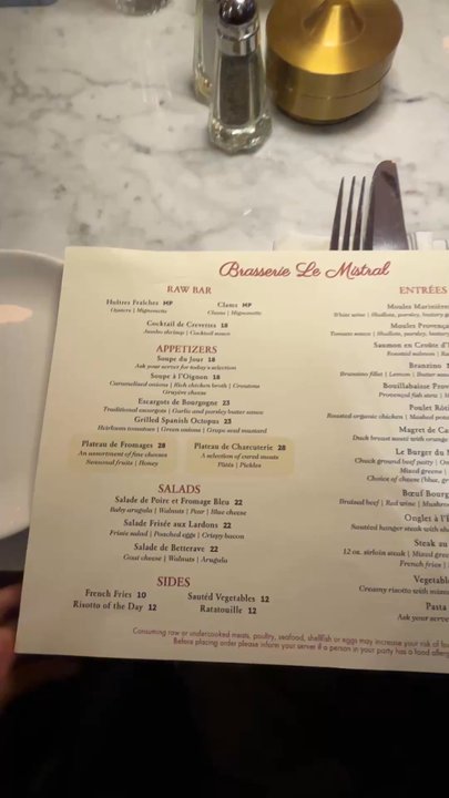 Le Mistral - Menu - French Near Me - Brooklyn, New York