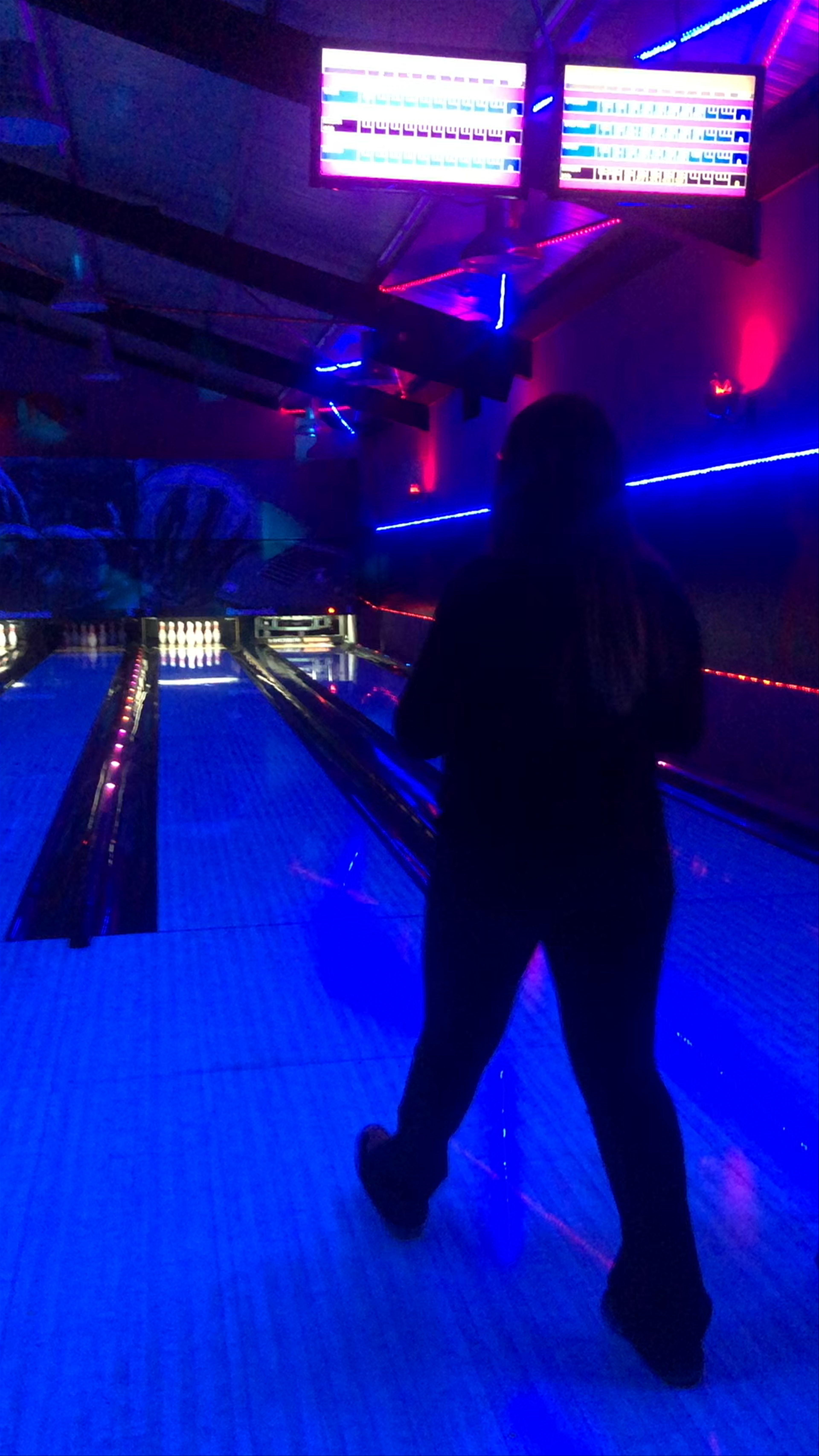 Glow Bowling Night at Blue Red Bowling Club, Agios Dimitrios