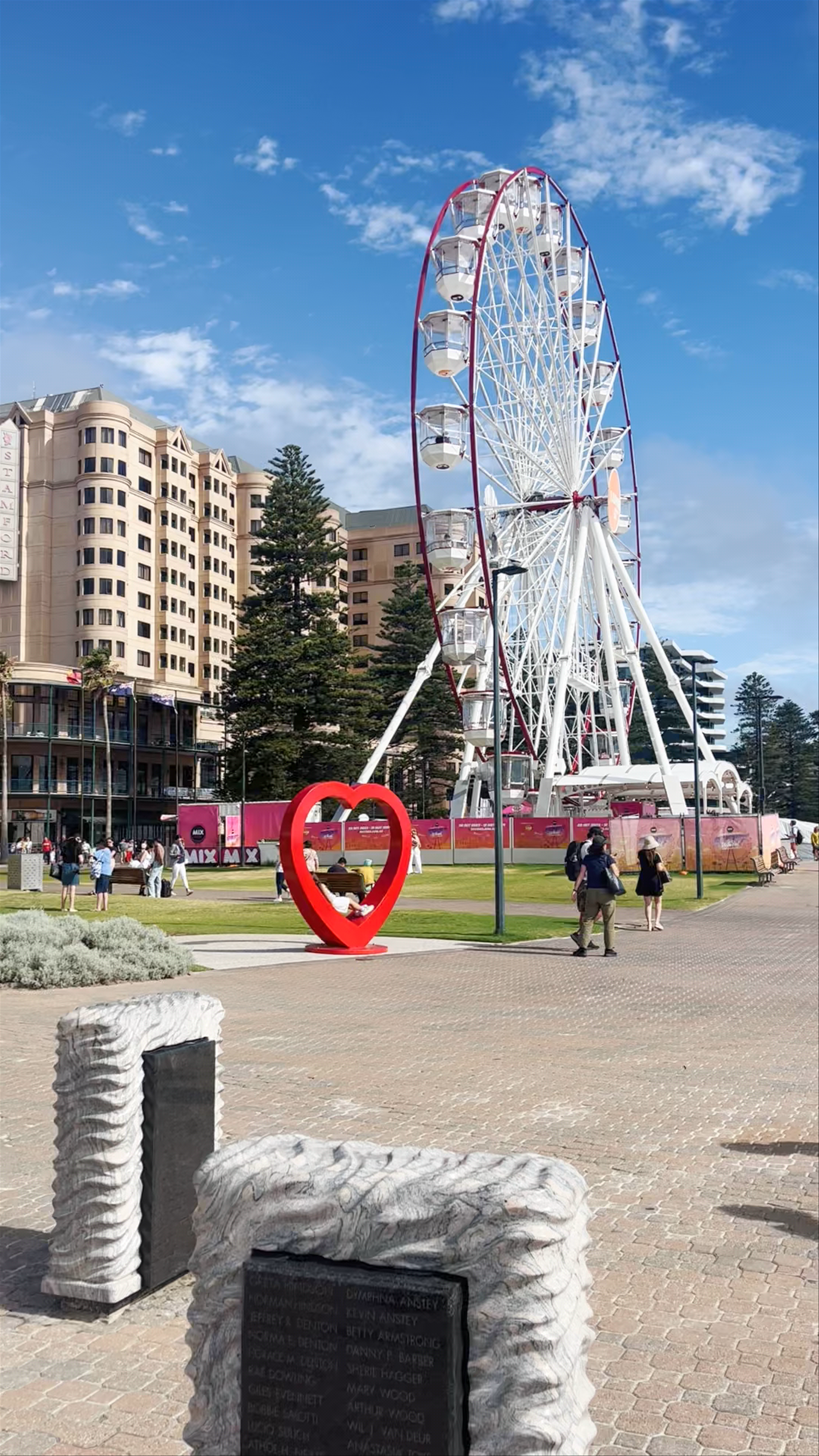 Glenelg Beach Sunny Day Adventure and Iconic Ferris Wheel Fun