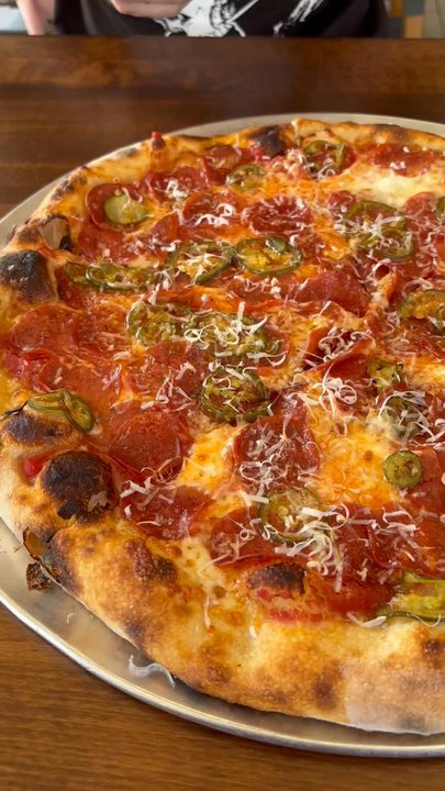 Kizza Pizza - Halal Pepperoni with jalapeños - Delicious - Pizza Near Me - Cedar Park, Texas