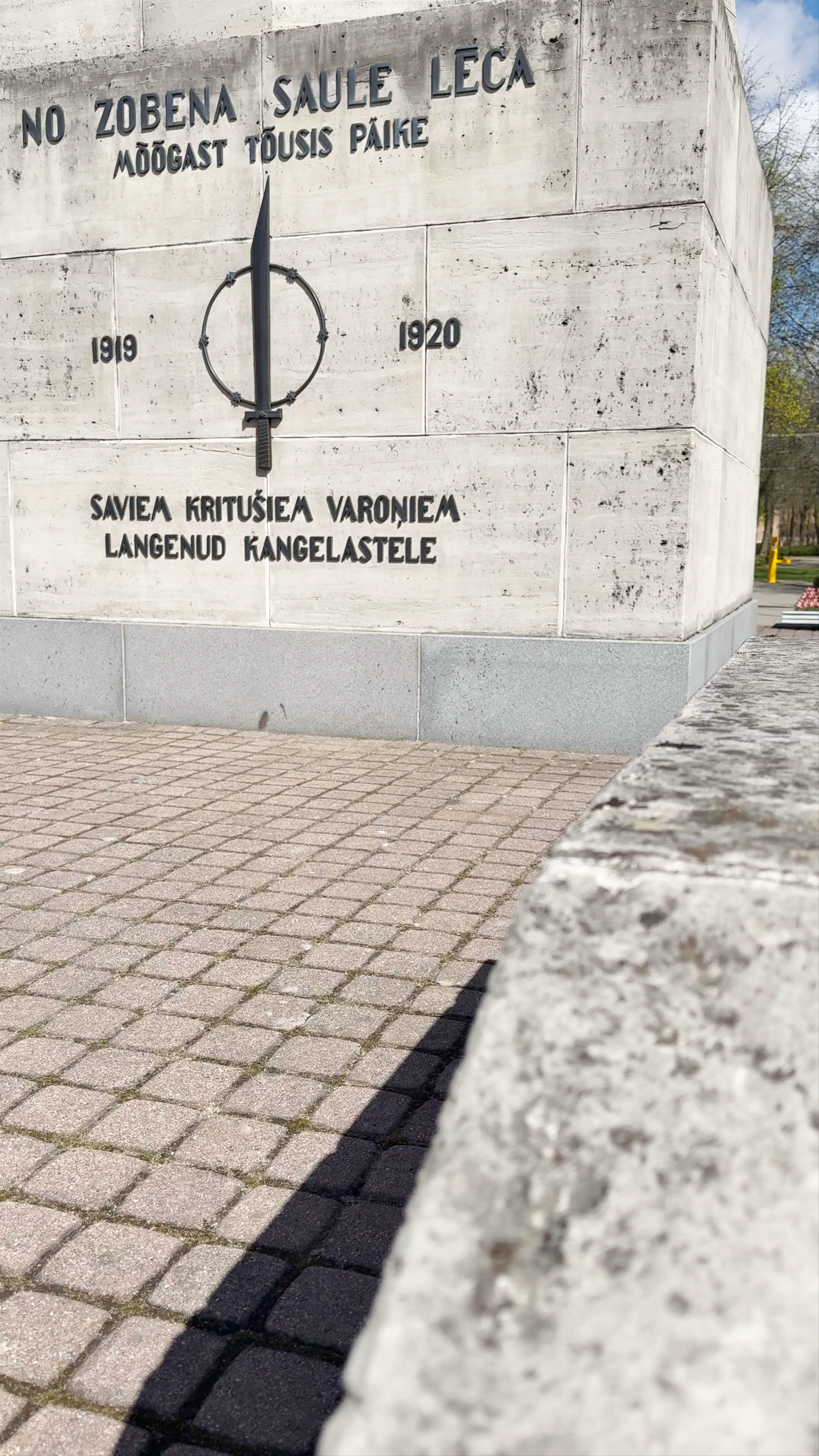 Victory monument in Cēsis