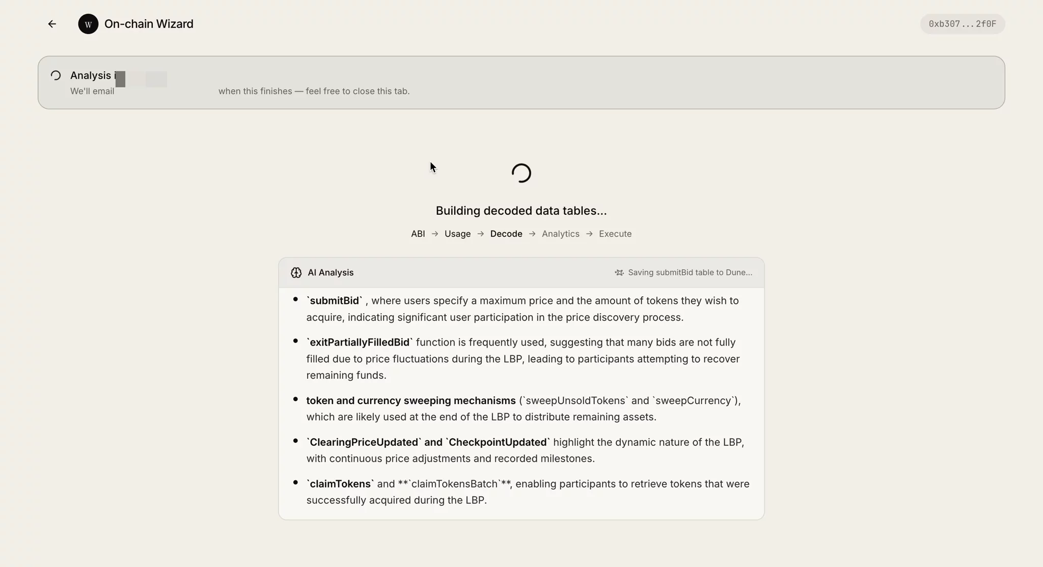 On-chain Wizard — Smart Contract Analytics image 1