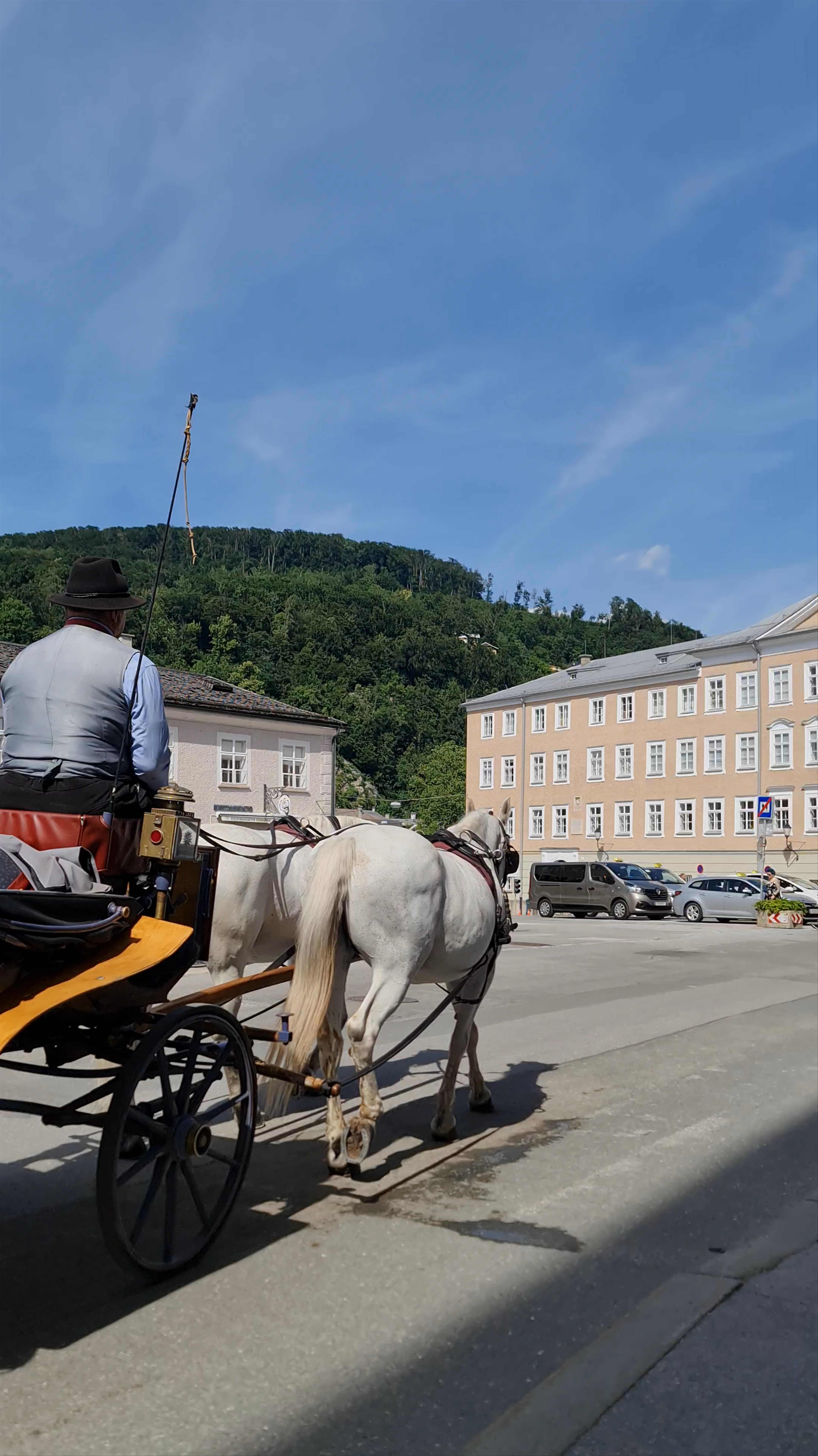 Horse-Drawn Carriage at Mozartplatz, Salzburg