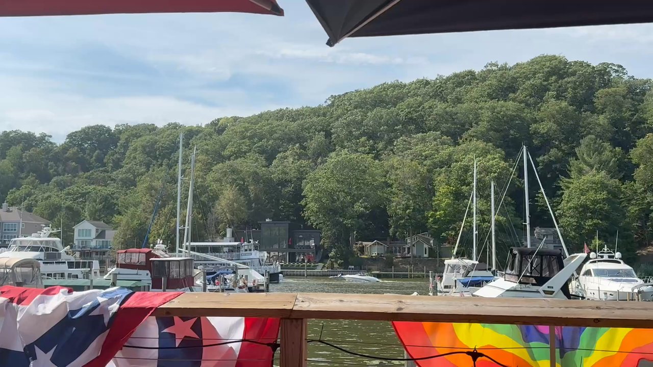 The Southerner - river and boats passing by - Southern Near Me - Saugatuck, Michigan