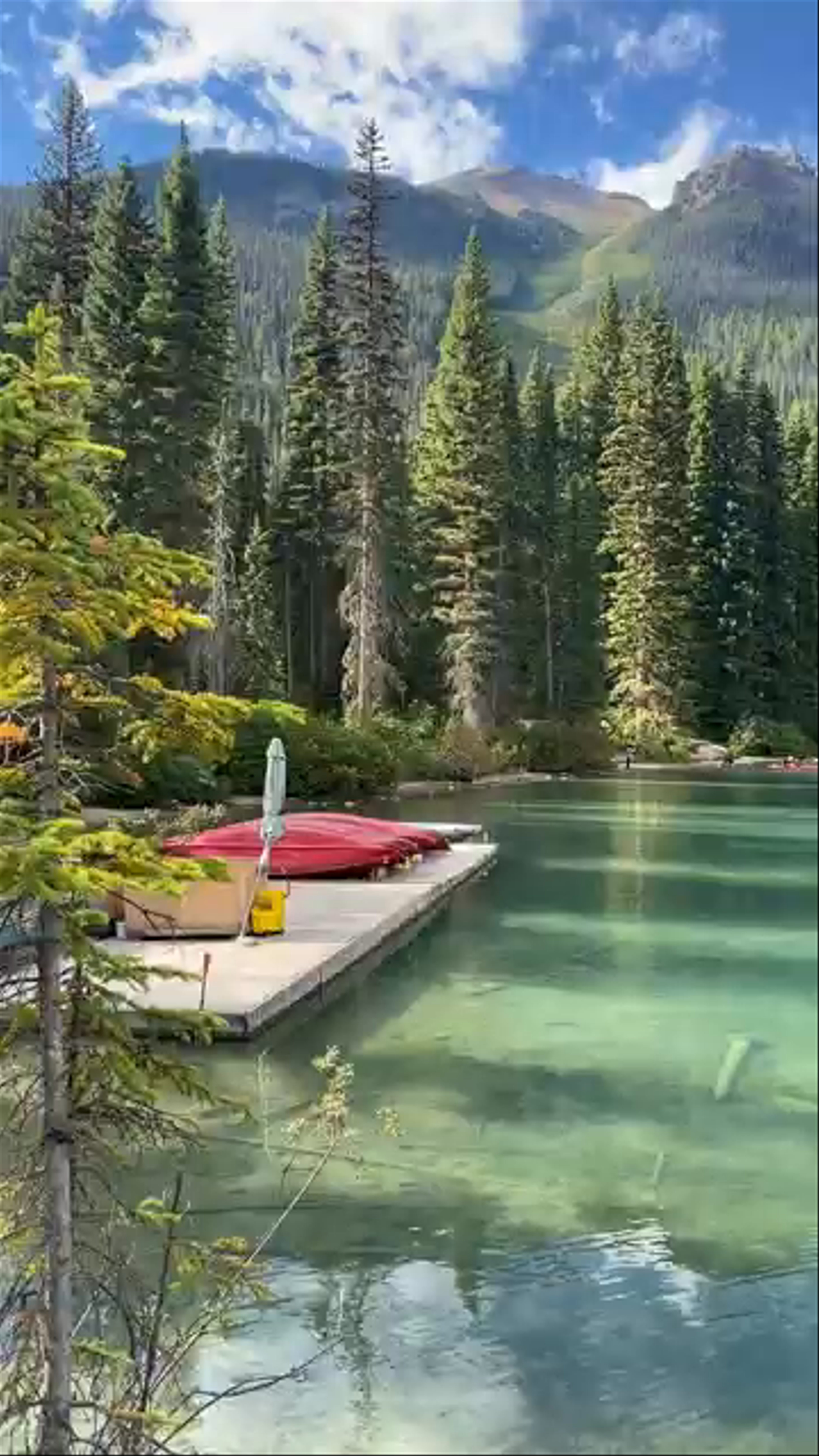 Emerald Lake: Crystal Clear Waters and Majestic Rocky Mountain Views