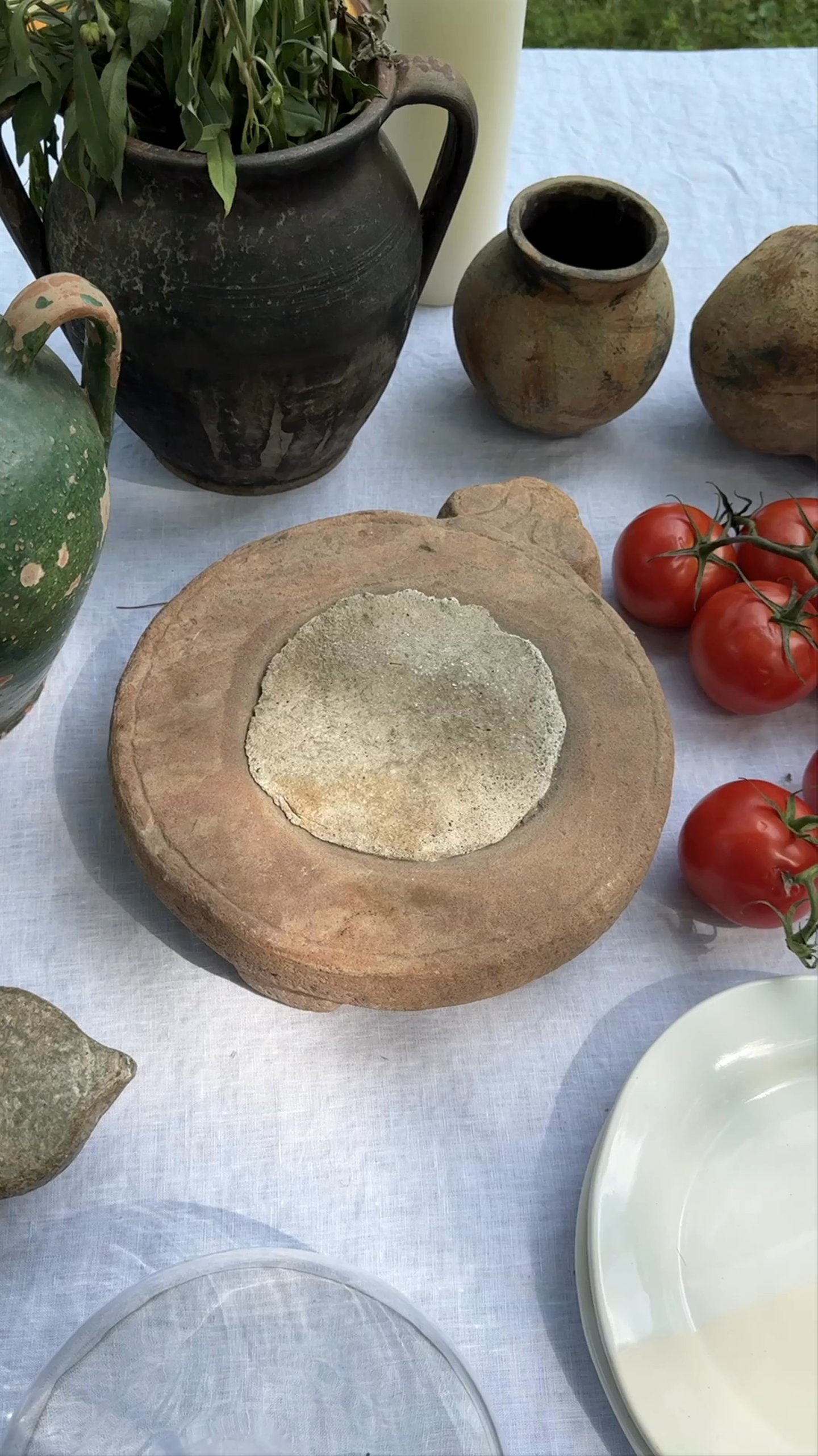 Round Terracotta Chapati Board