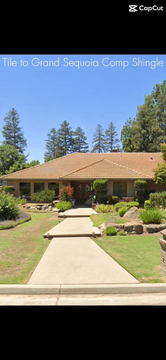 Pristine Roofing - Converted old tile roof into high end GAF Grand Sequoia Comp shingle - Roofing Near Me - Hanford, California