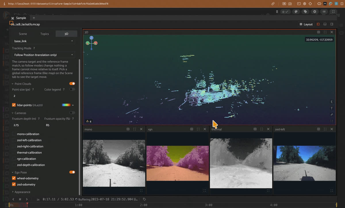 CitrusFarm in the FiftyOne multimodal viewer