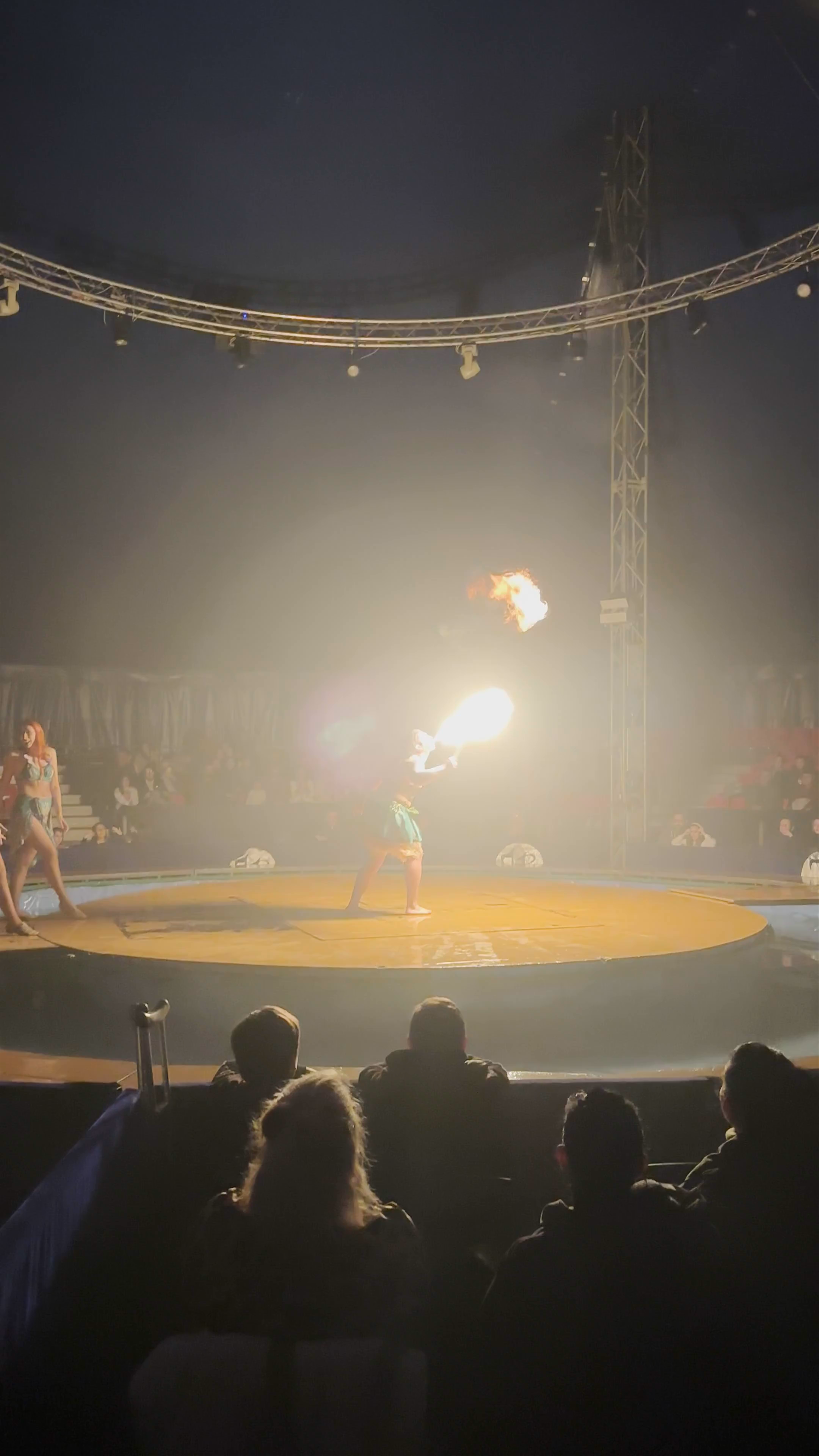 Fire Breathing Circus Spectacle at Circo Acquatico Bonaccini - Paleo Faliro, Greece