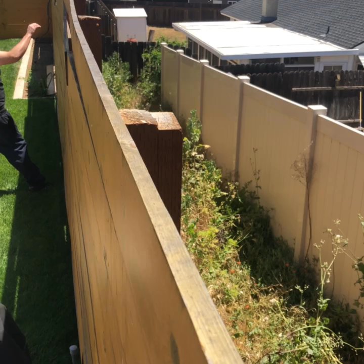 Hyper Construction - fence completely unable to withstand any wind - Landscaping Near Me - Ramona, California