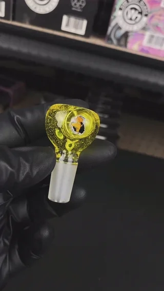 Preview pic of 14mm Single Hole Bowl Slide by Keys Glass
