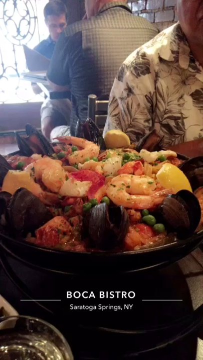 Boca Bistro - Paella with everything - Spanish Near Me - Saratoga Springs, New York