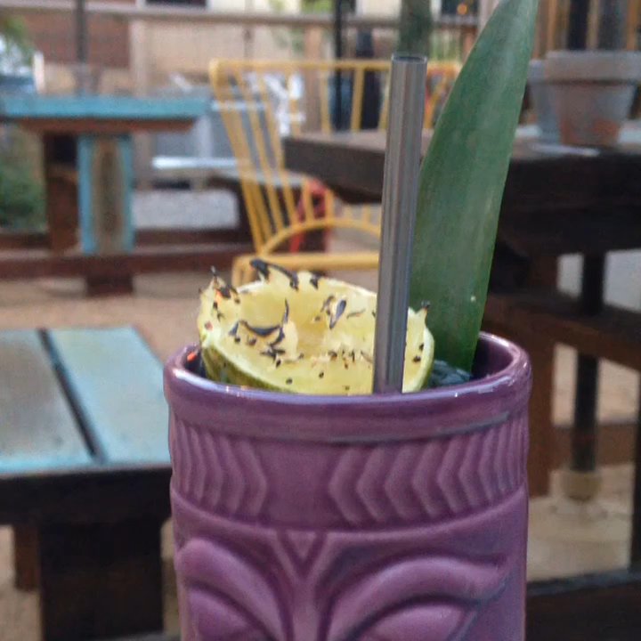 Proper - Yes that's a burning Mai tai!!!! Awesome drink! - Cocktail Bars Near Me - Fort Worth, Texas