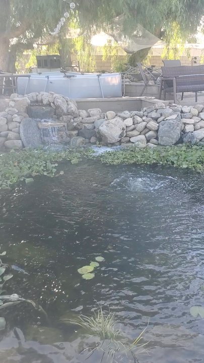 The Pond Digger - This is one of the waterfalls that he renovated for me. - Landscaping Near Me - Cherry Valley, California